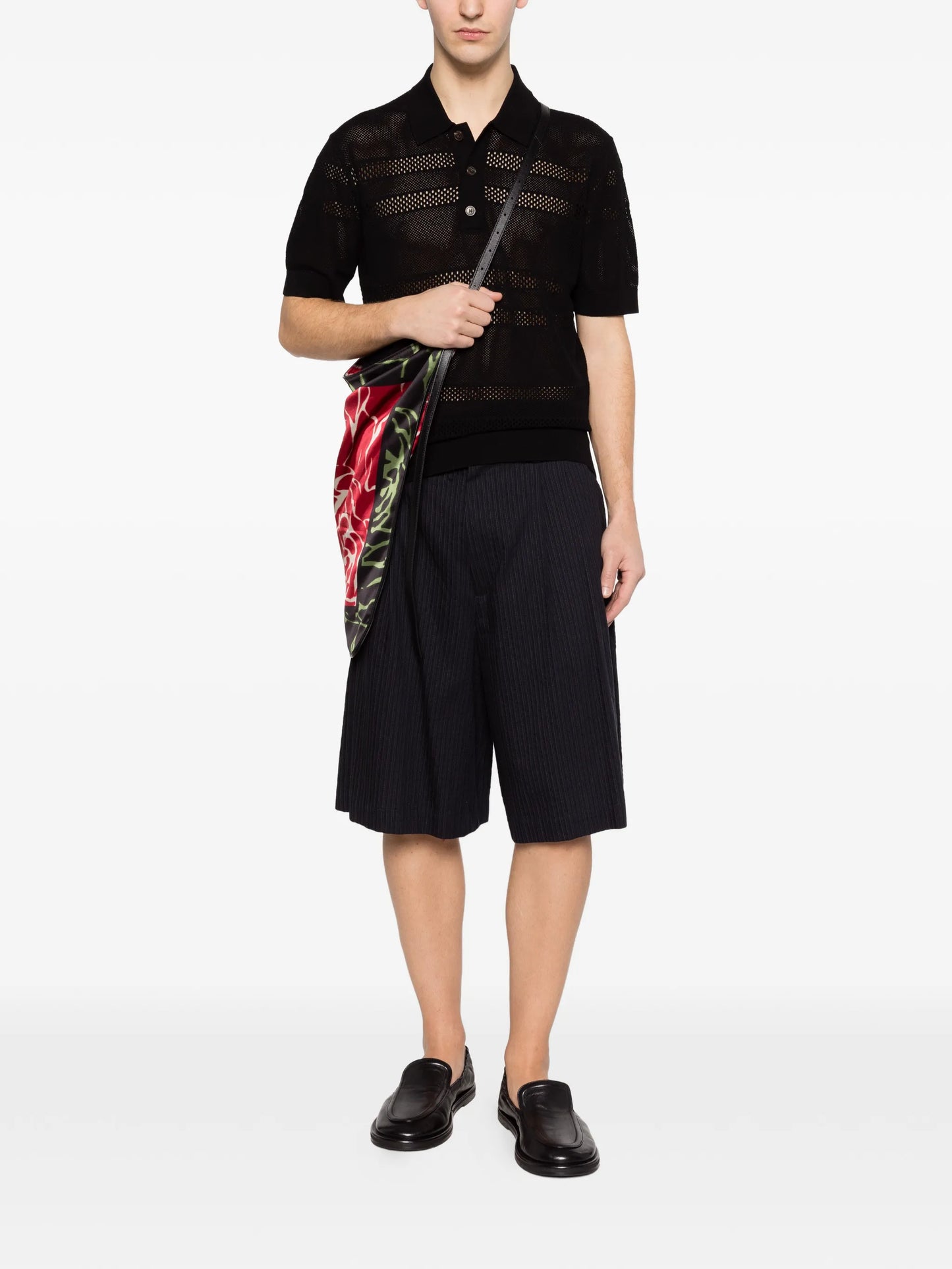 button-up polo shirt