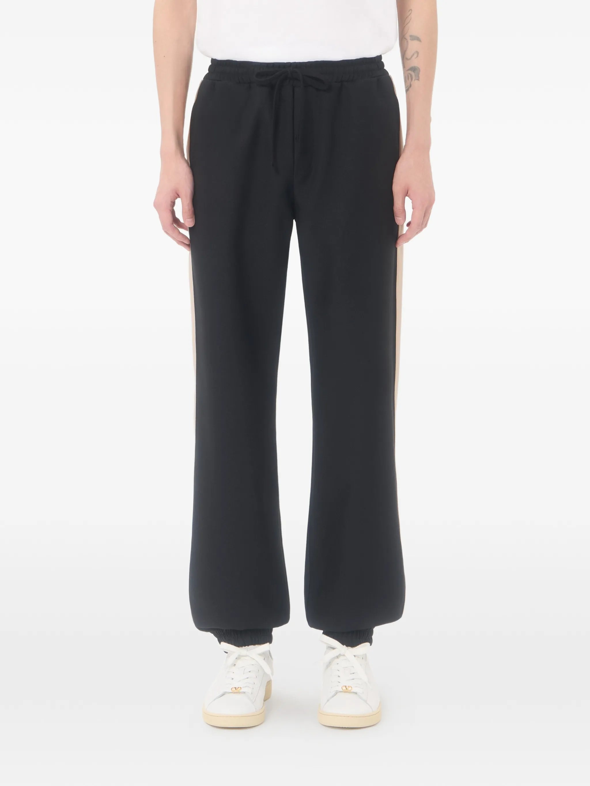 V-logo side-stripe track pants