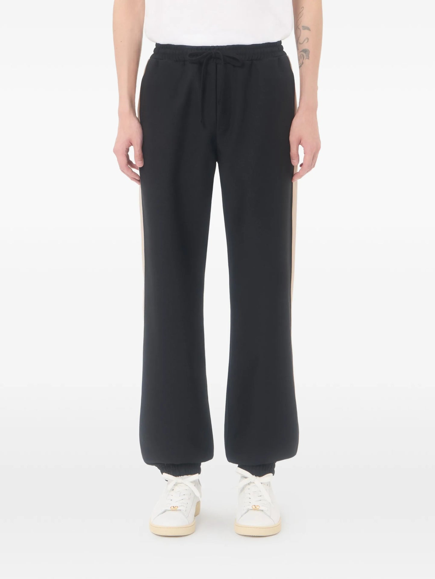 V-logo side-stripe track pants