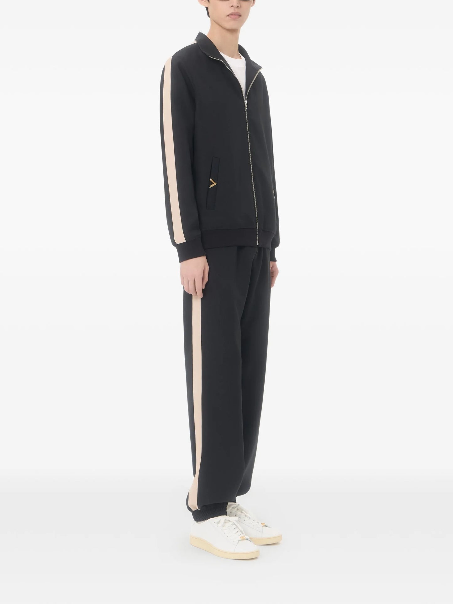 V-logo side-stripe track pants