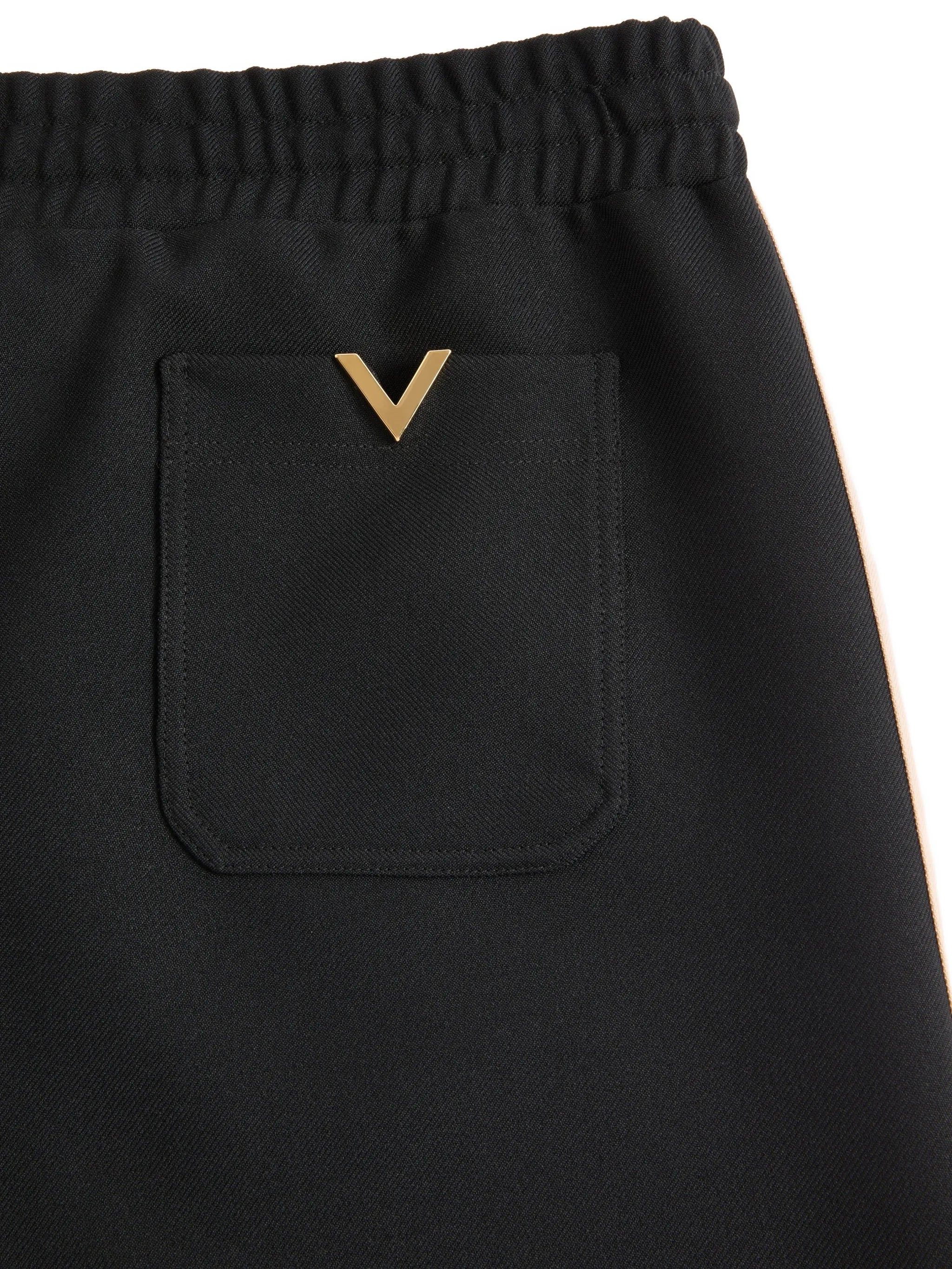 V-logo side-stripe track pants