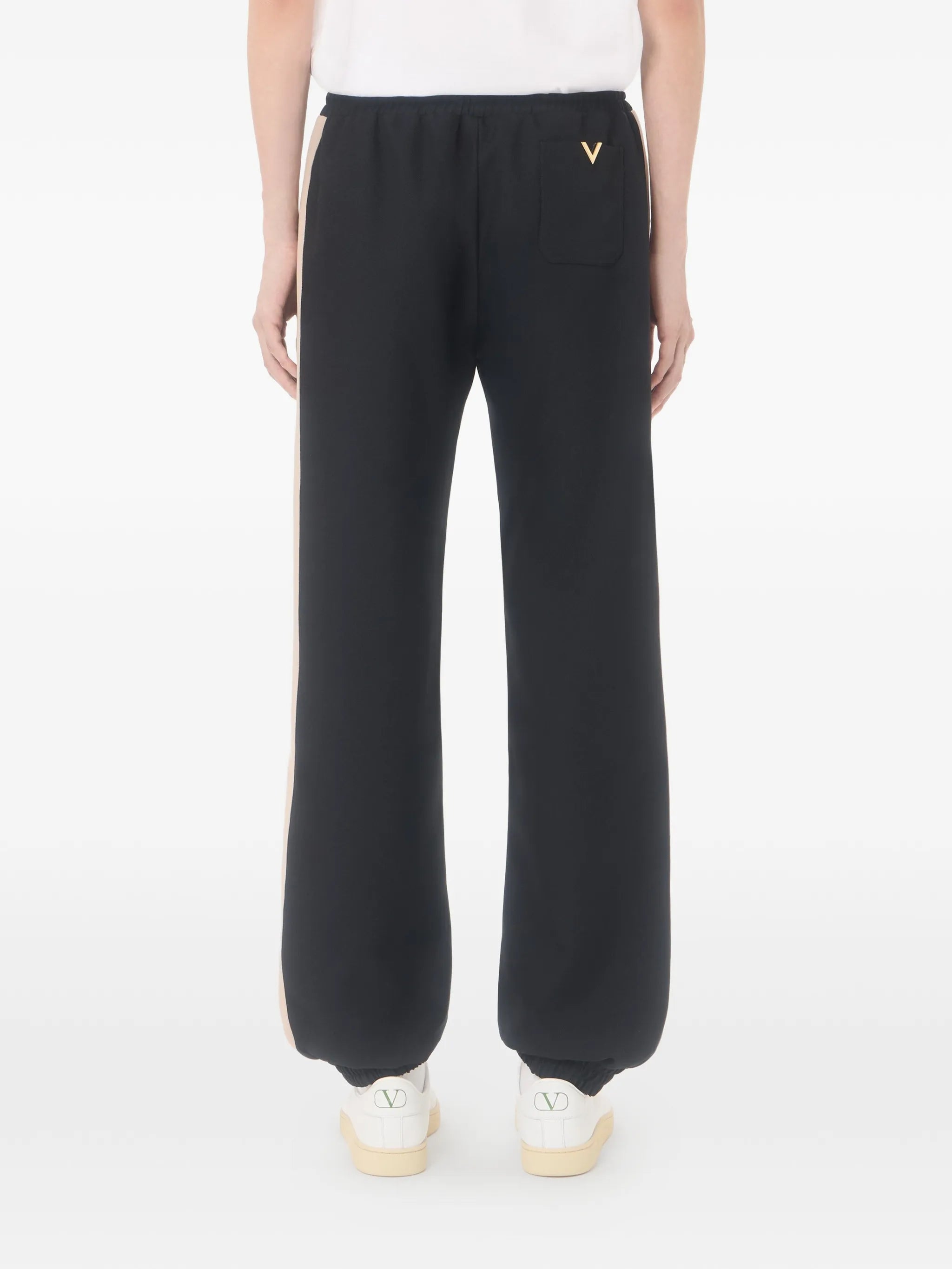 V-logo side-stripe track pants