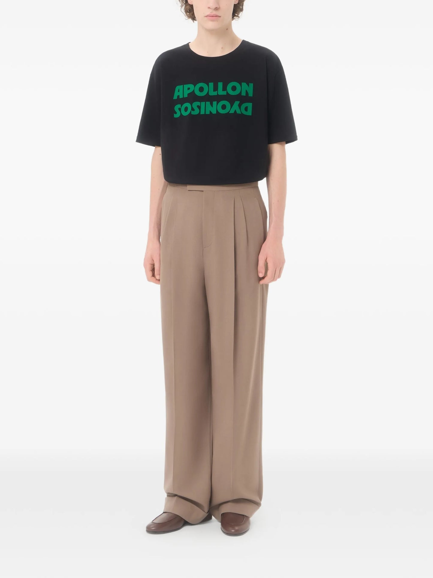 cotton T-Shirt with Apollon/Dyonisos print