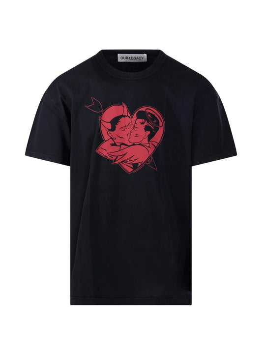 Loose print-detail T-shirt