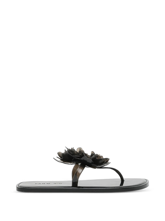 flower flat sandals
