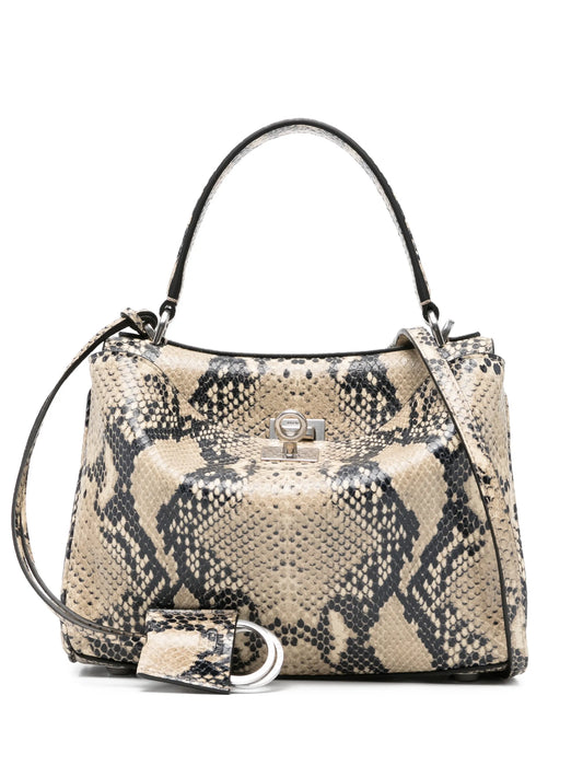 Rodeo snakeskin-effect tote bag