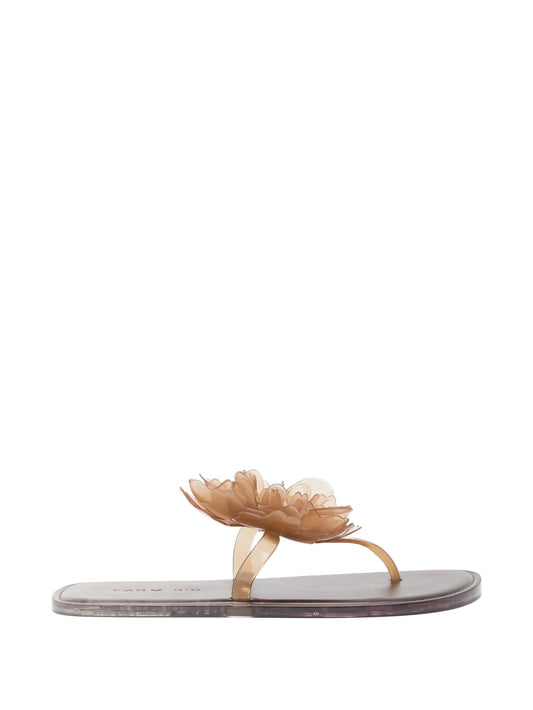 flower flat sandals
