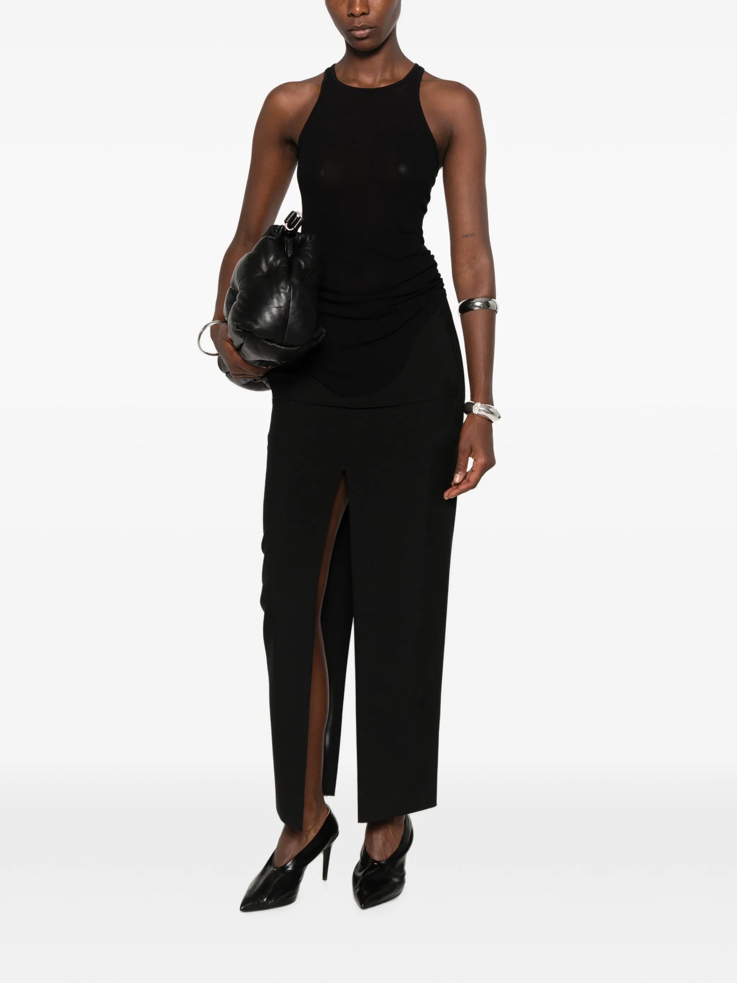ribbed-knit tank top