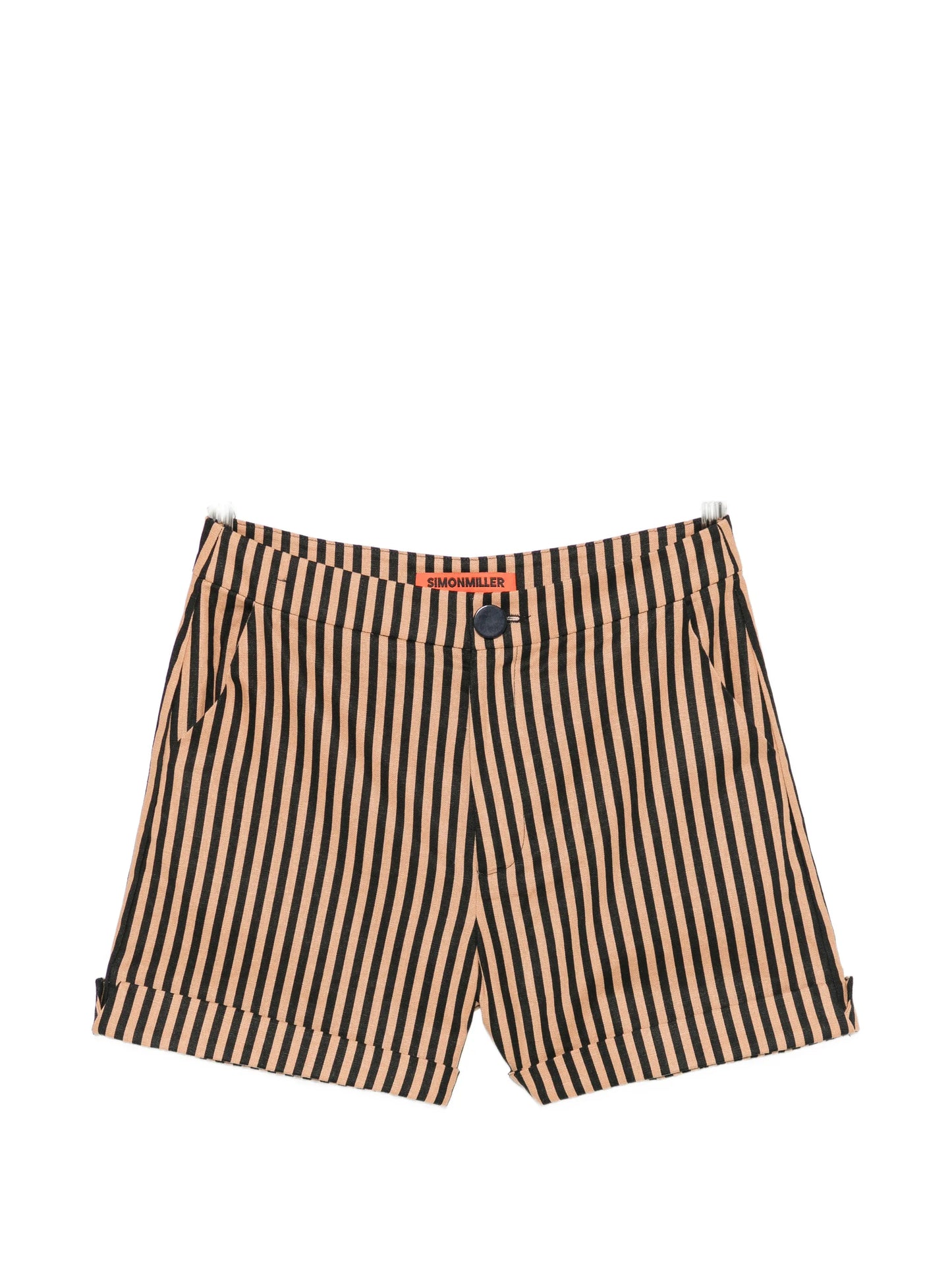 Como striped-pattern shorts