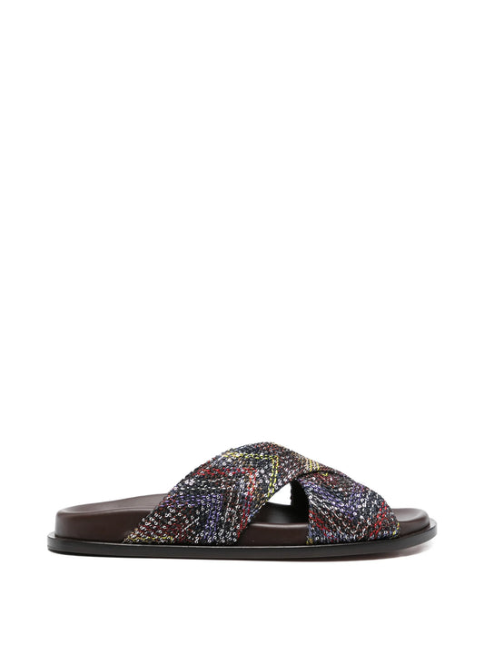 criss-cross-strap sandals