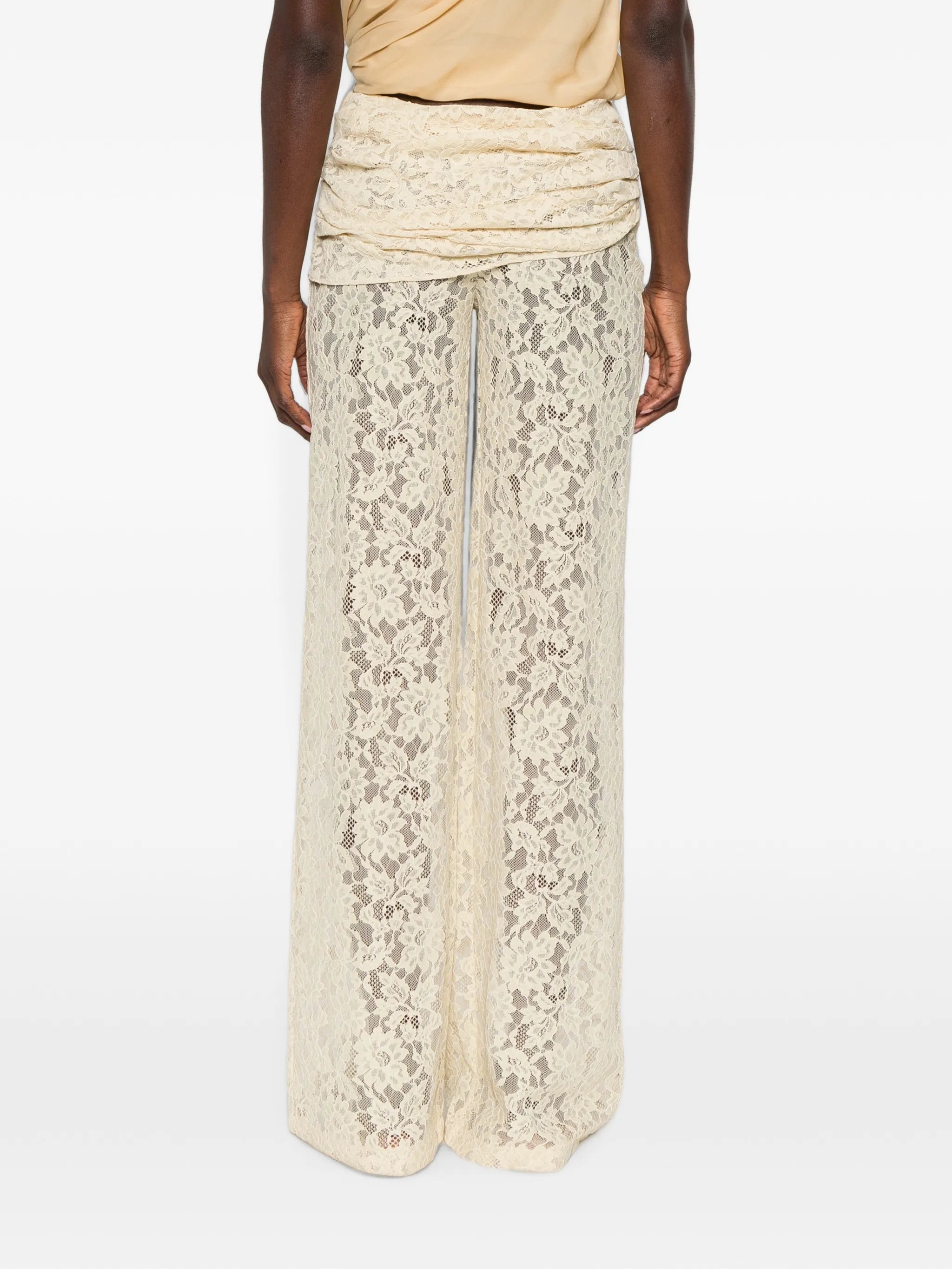 Rocio floral-lace trousers