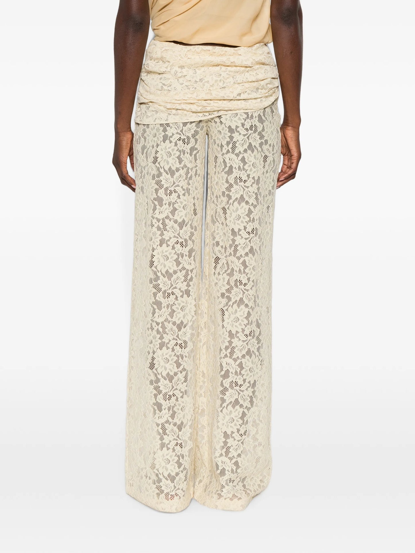 Rocio floral-lace trousers