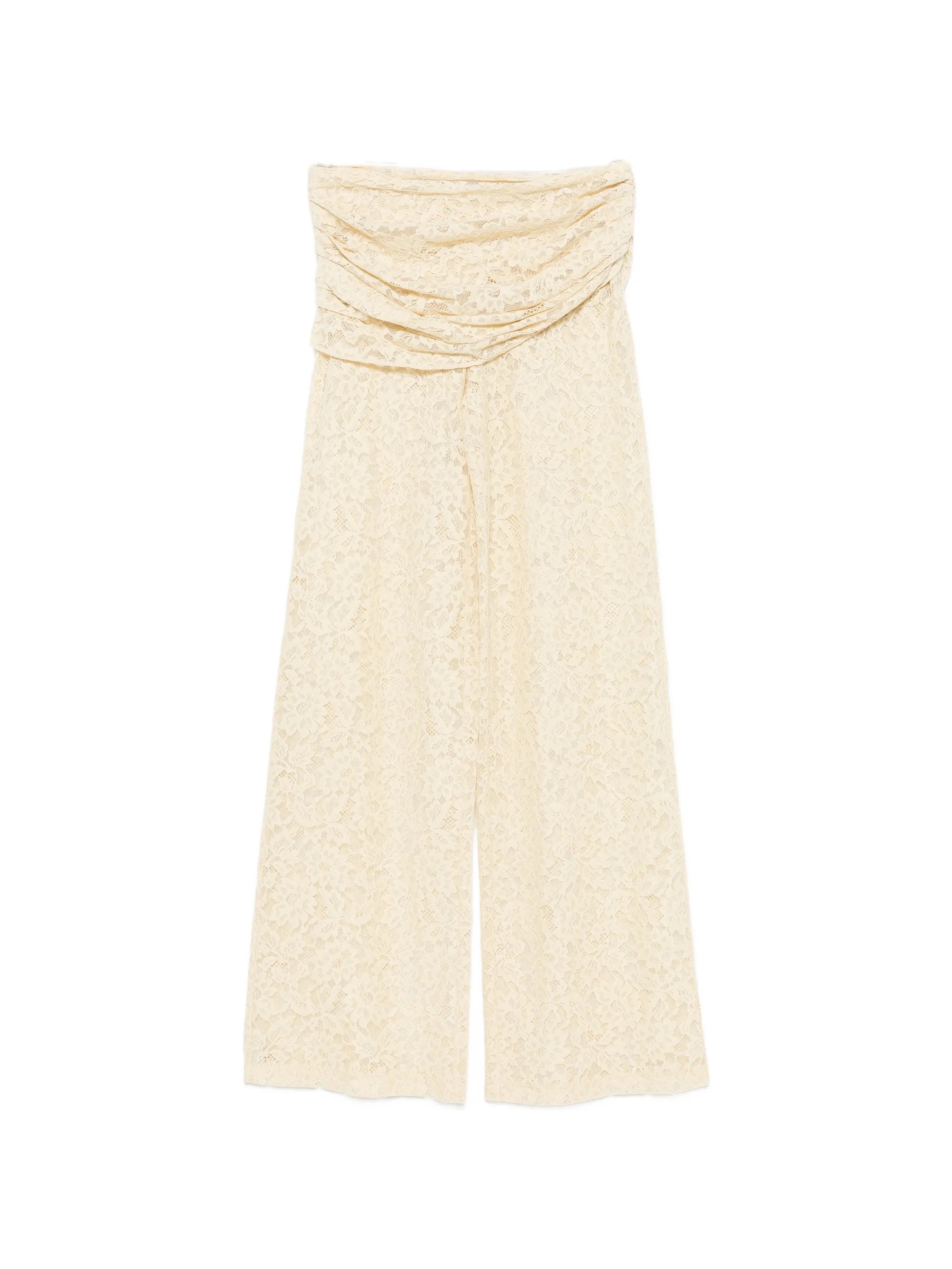 Rocio floral-lace trousers