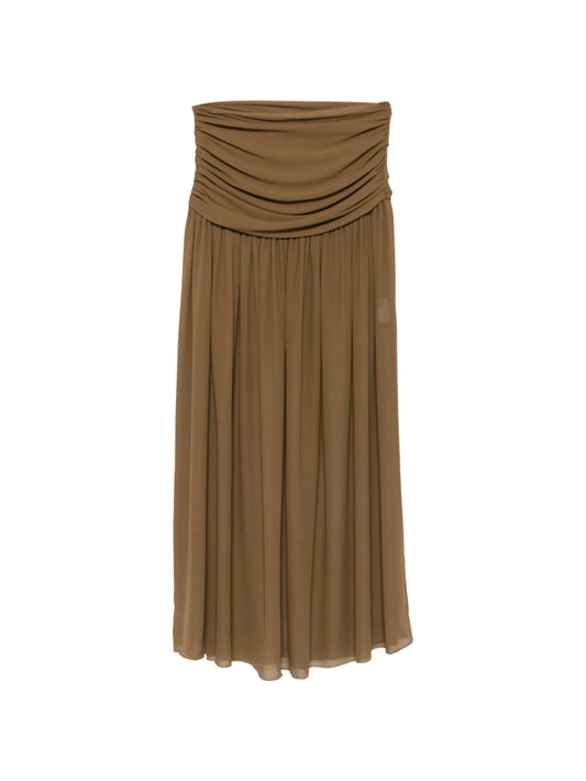 Agapito ruched maxi skirt