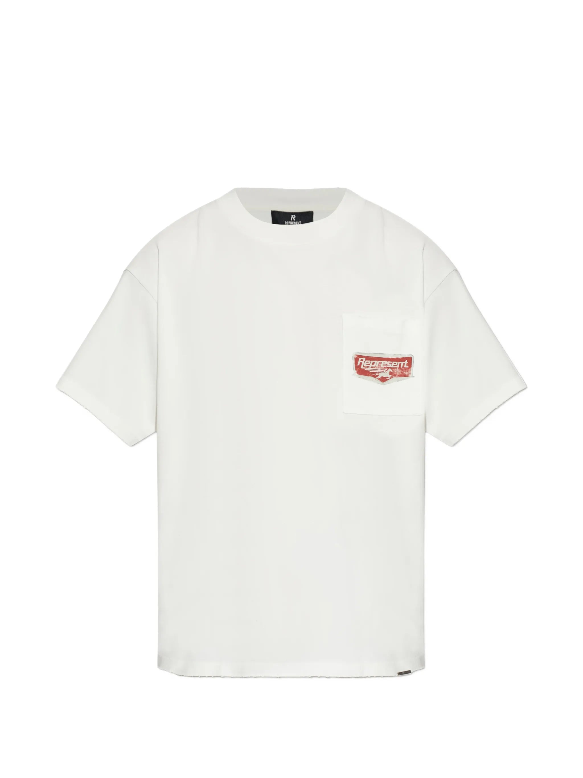 chest-pocket graphic-print T-shirt
