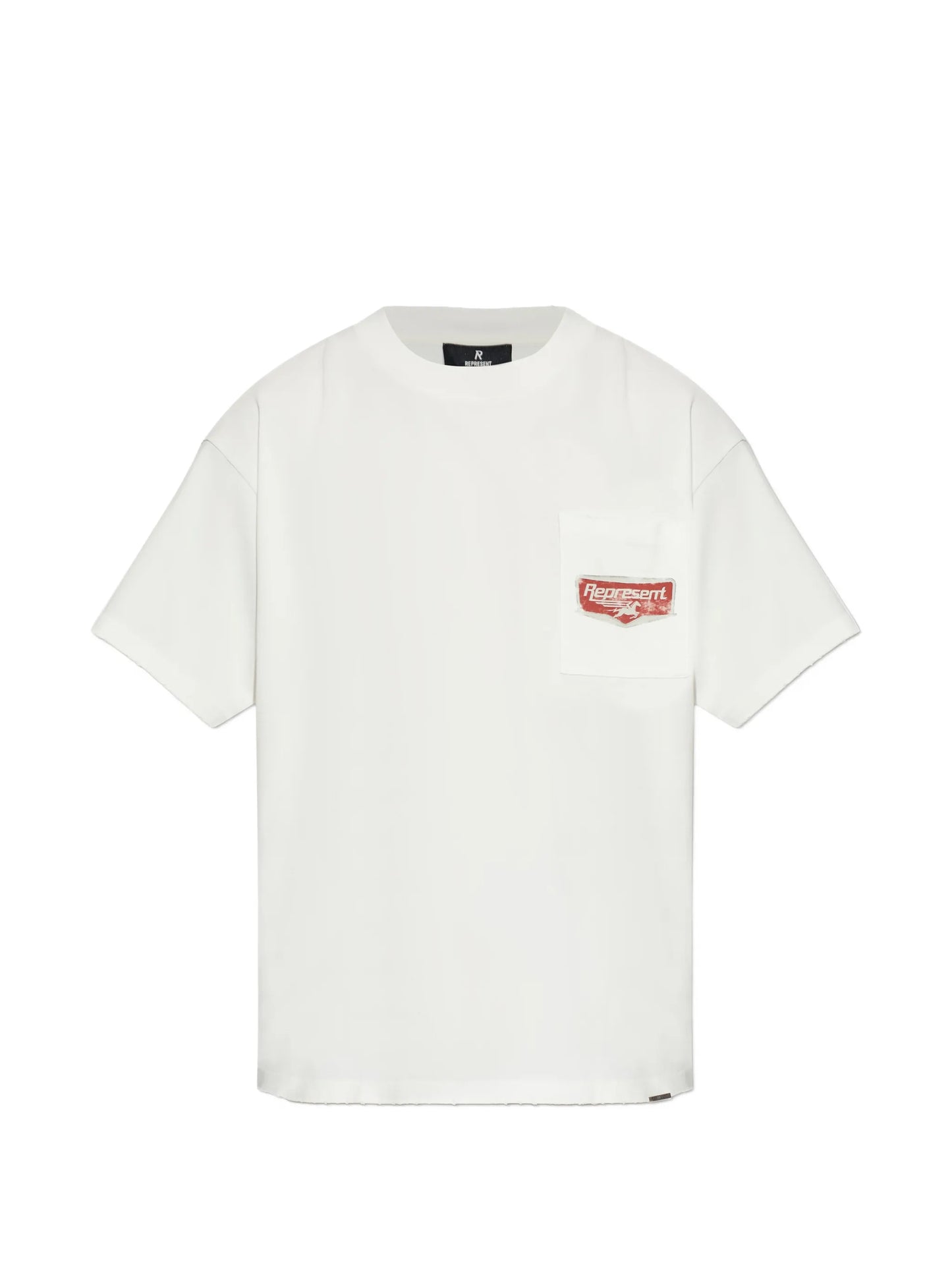 chest-pocket graphic-print T-shirt