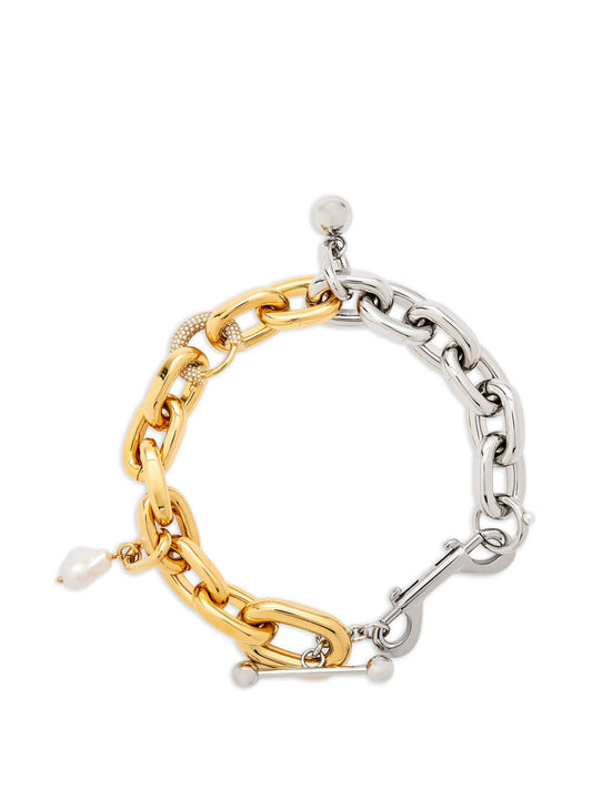 bi-colour link necklace