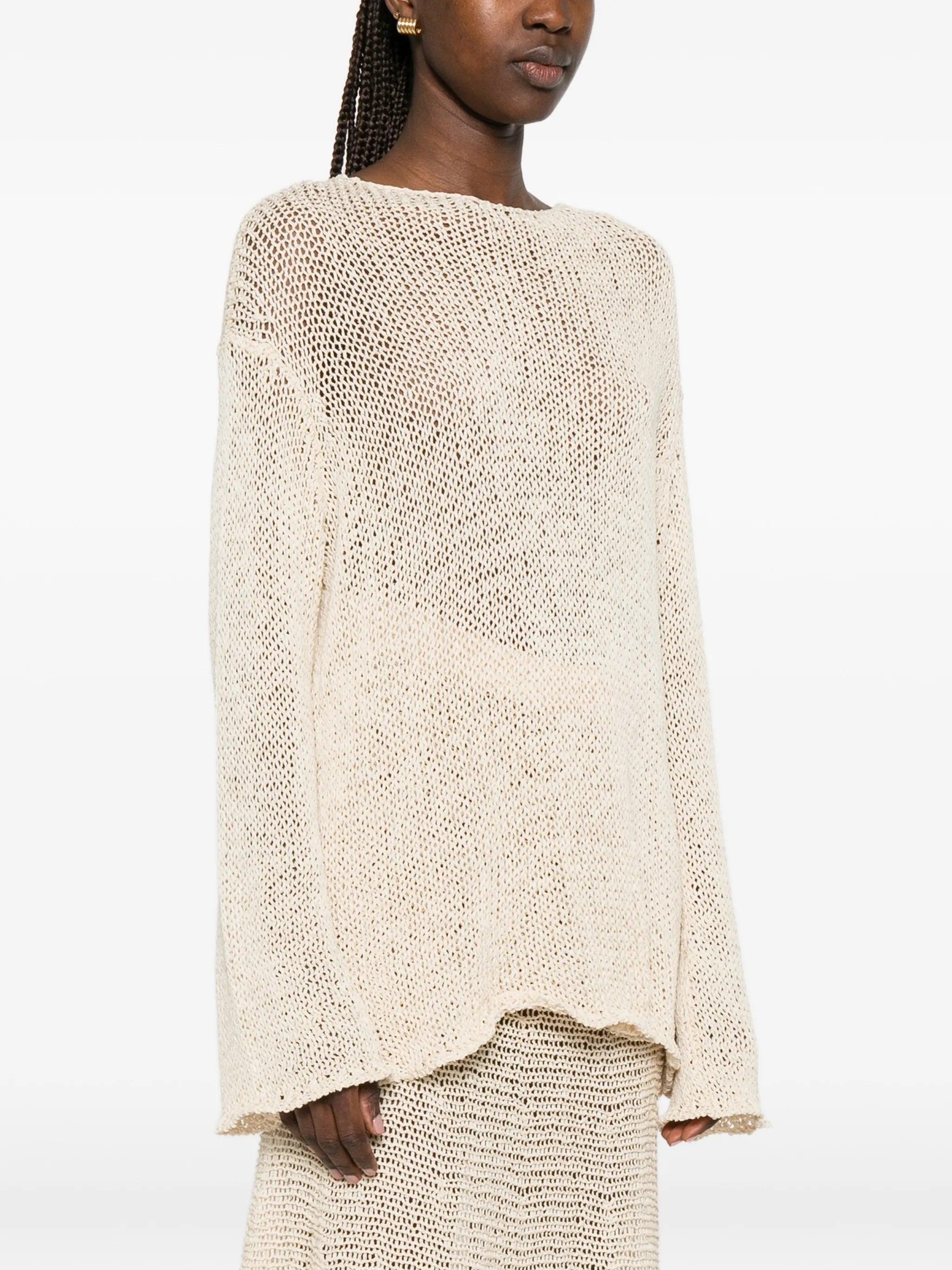 Davet open-knit top