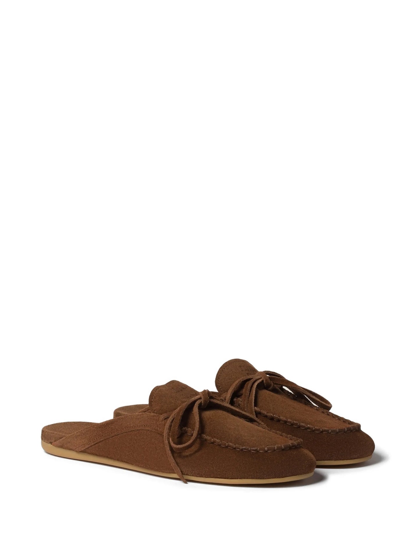 suede Deck mules