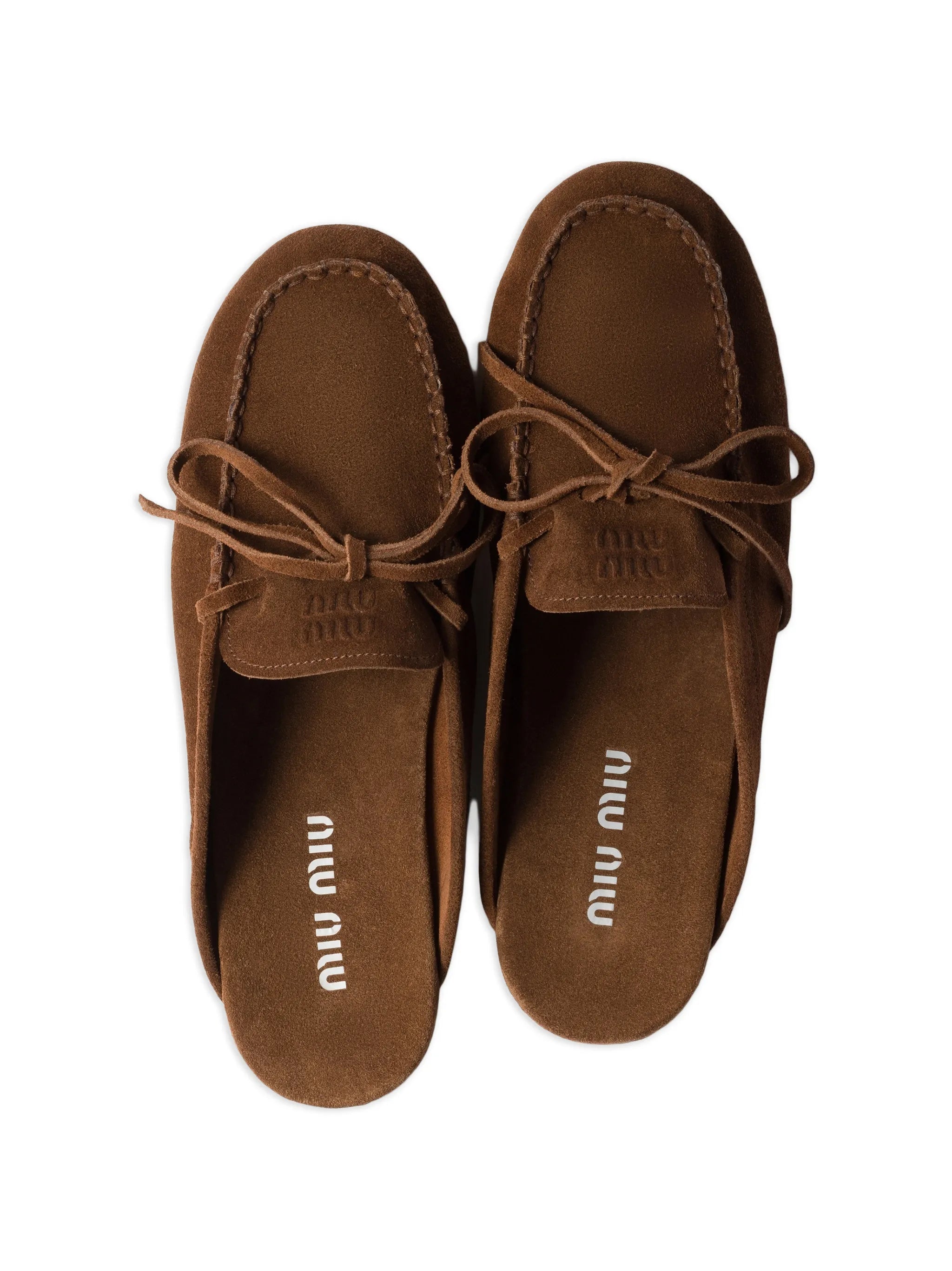 suede Deck mules