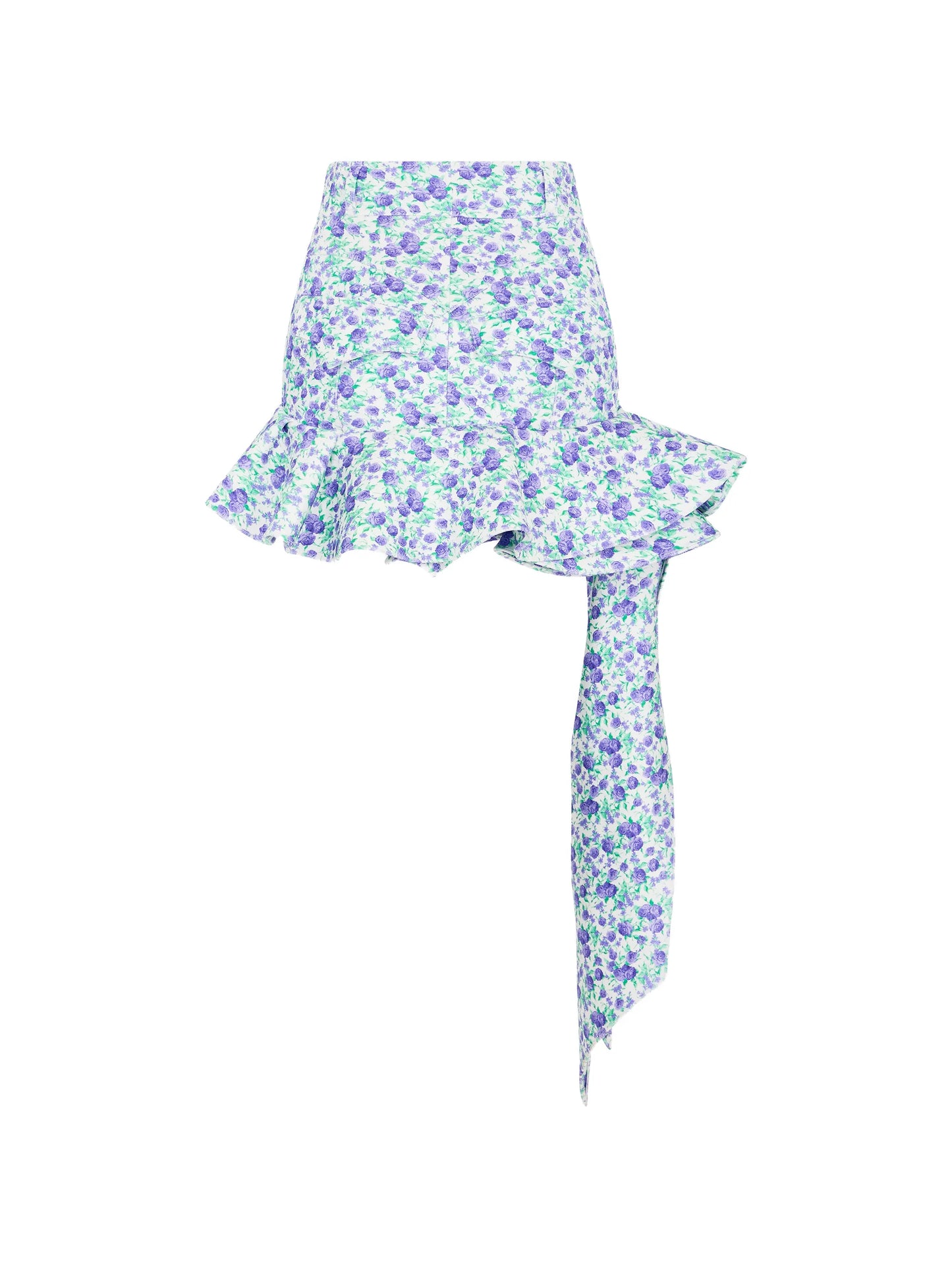 Liberty mini ruffle print skirt