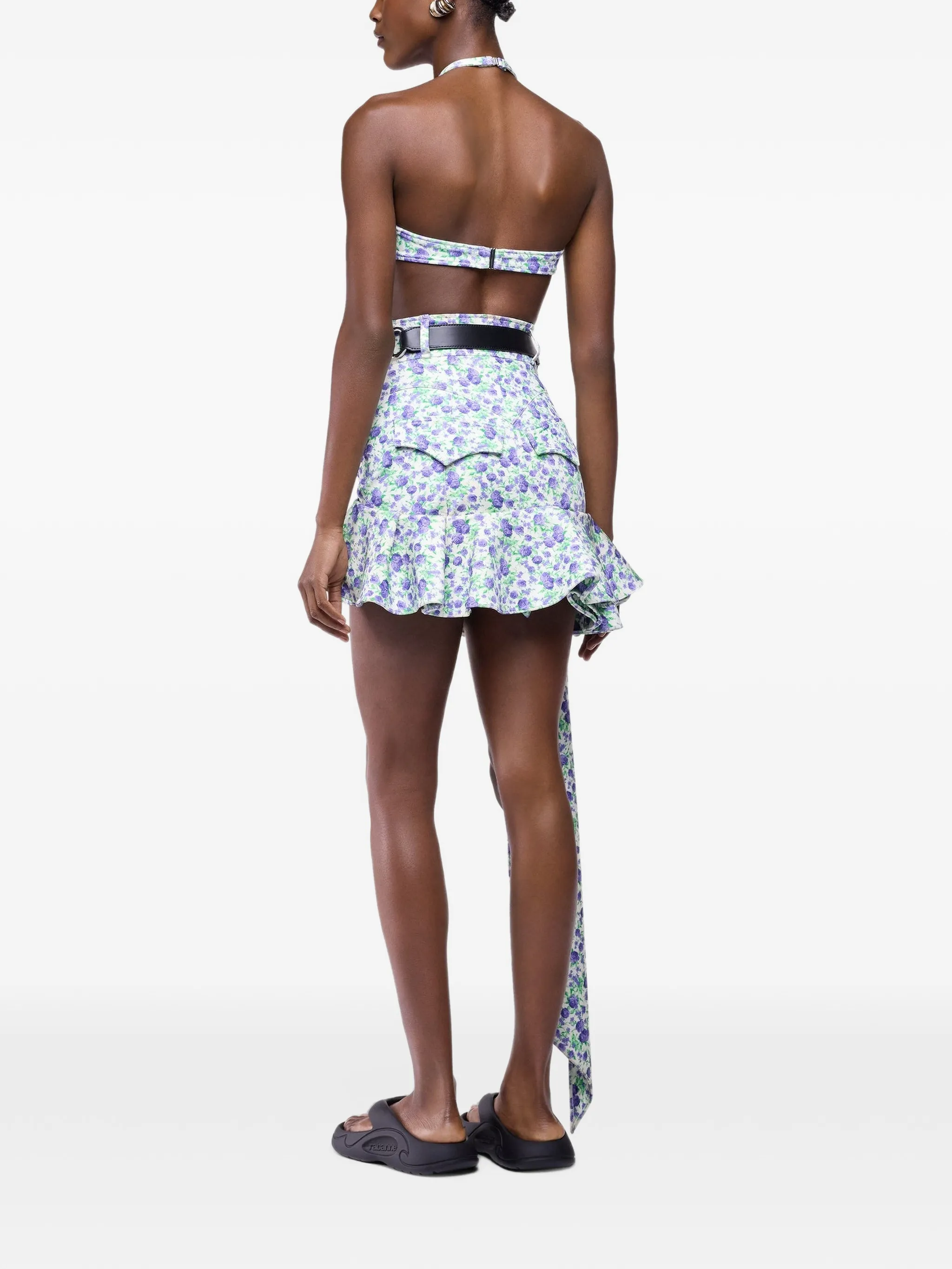 mini skirt in Liberty print with frill detailing