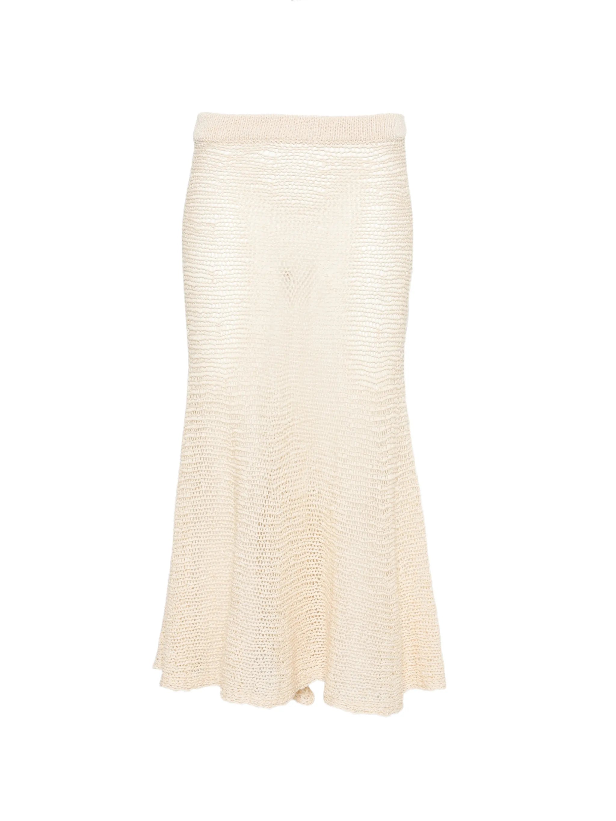 Inaya crochet-knit midi skirt