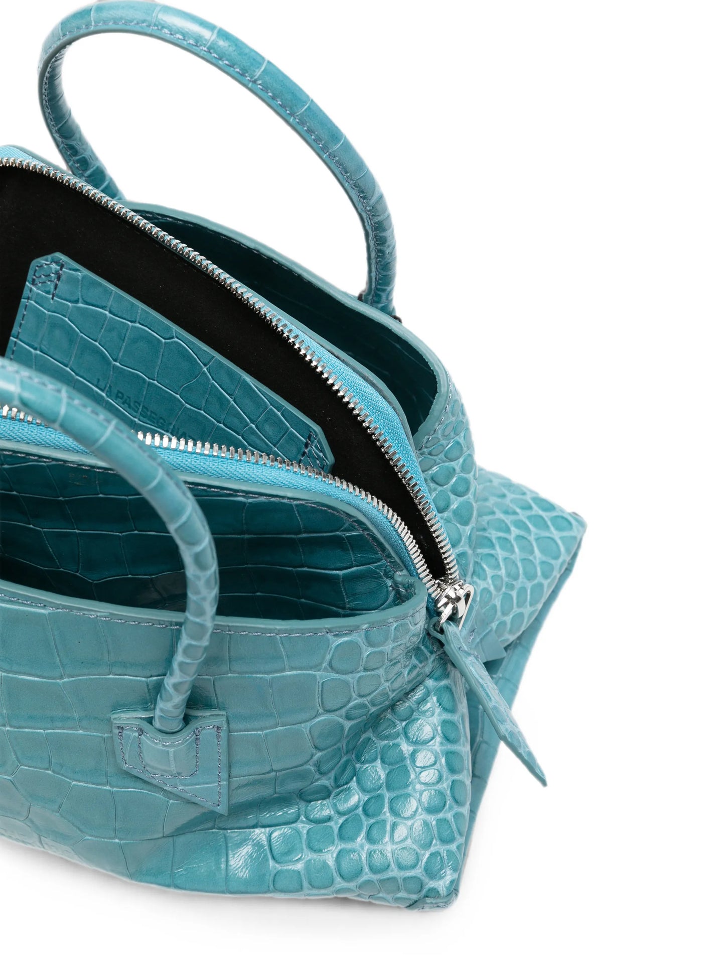 mini La Passeggiata croc-effect tote bag