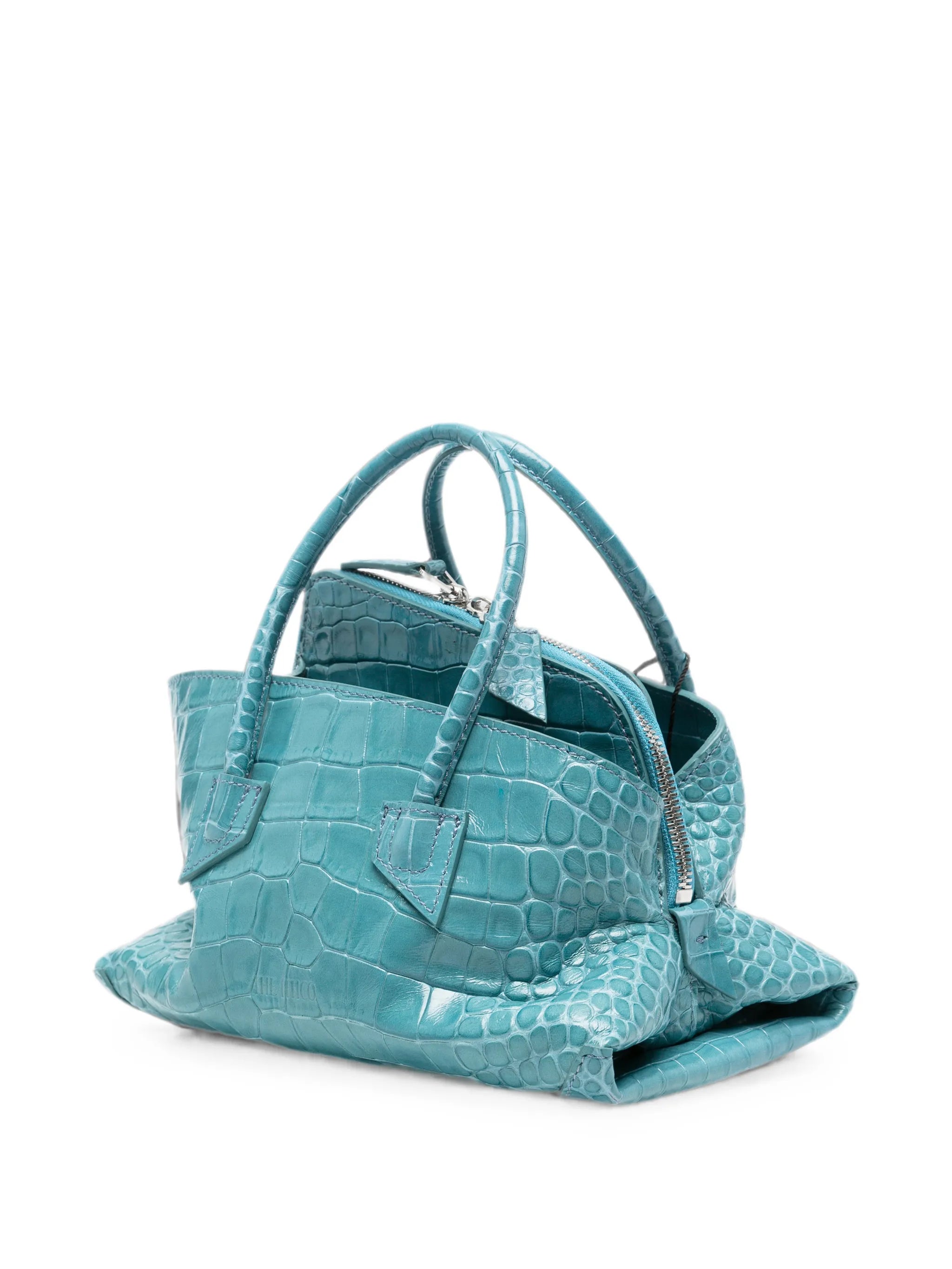 mini La Passeggiata croc-effect tote bag