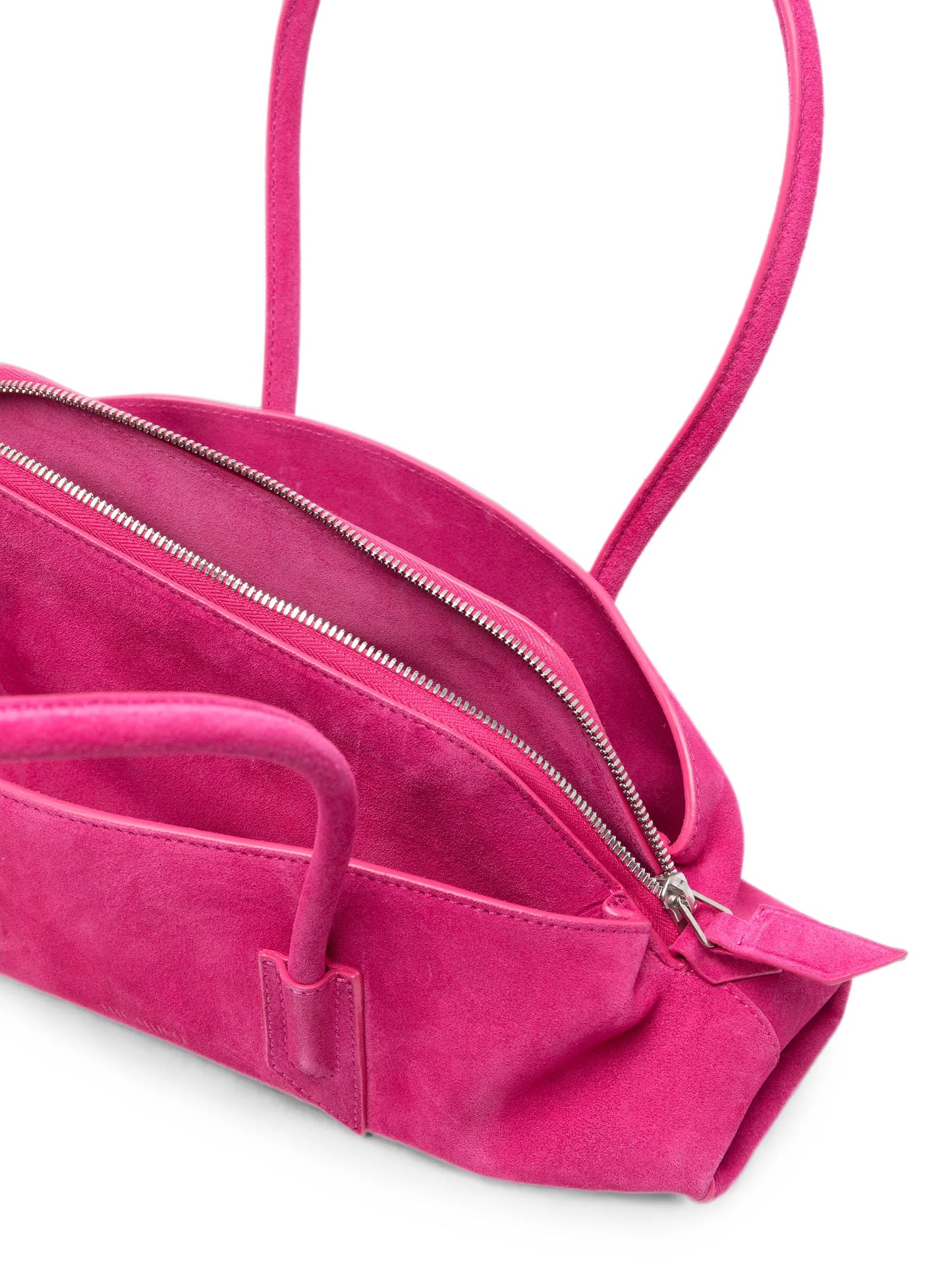 small La Passeggiata brushed suede shoulder bag