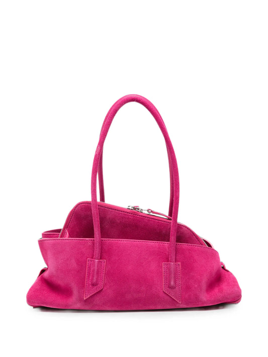 small La Passeggiata brushed suede shoulder bag