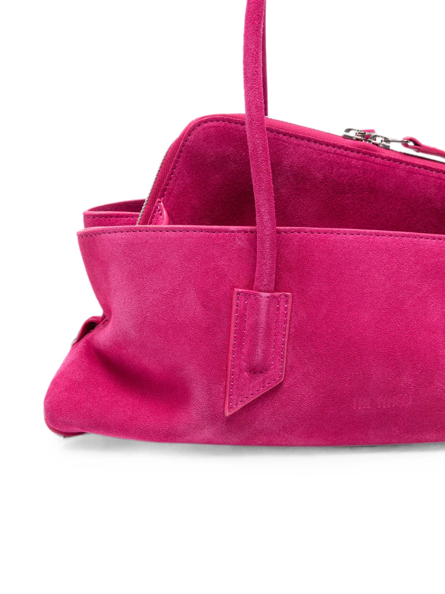 small La Passeggiata brushed suede shoulder bag