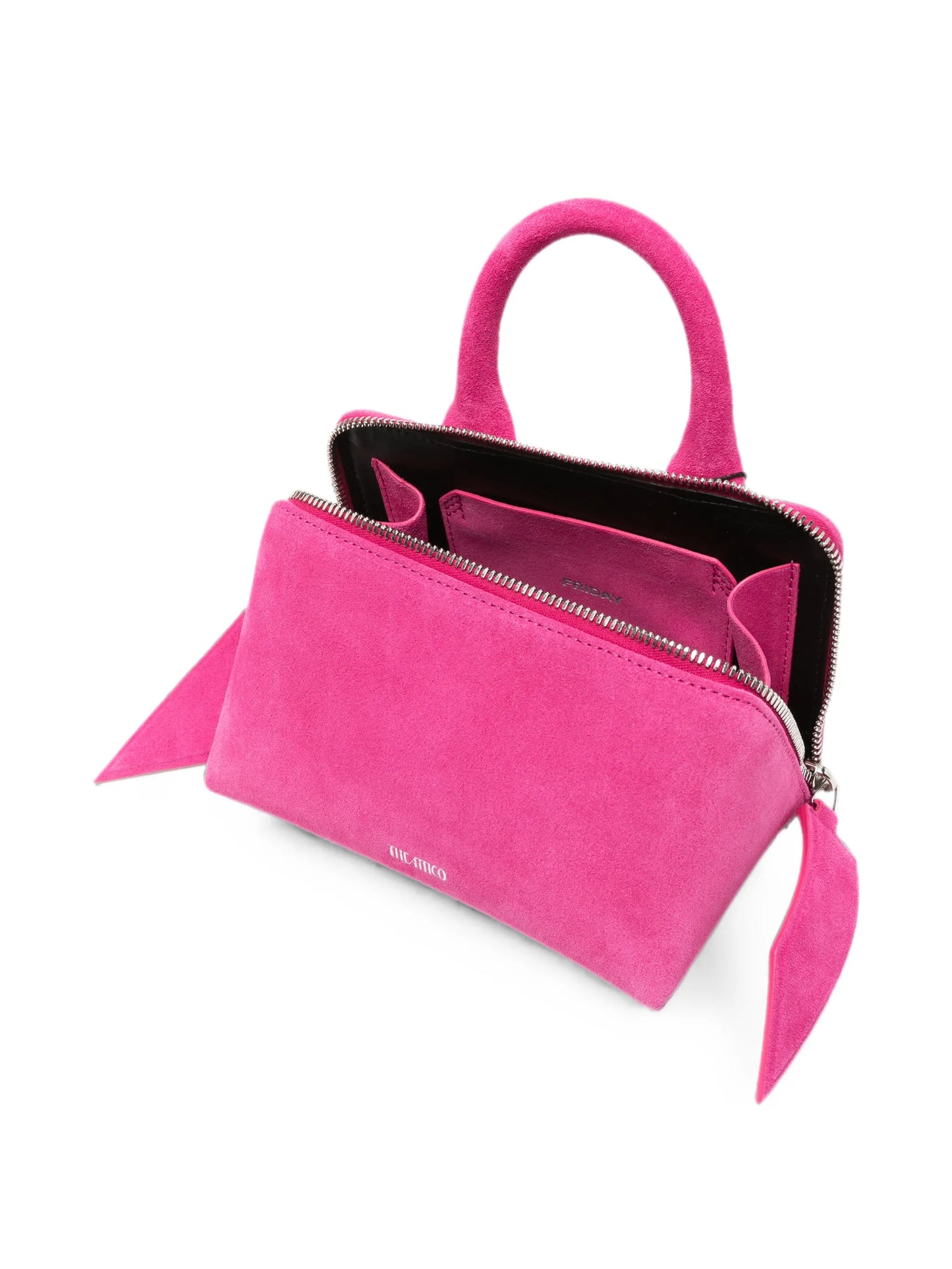 mini Friday suede top-handle tote bag