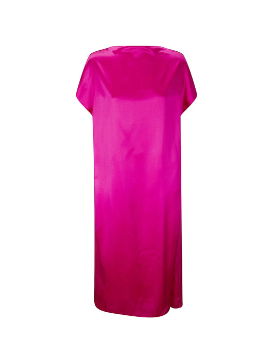 V-neck midi dress