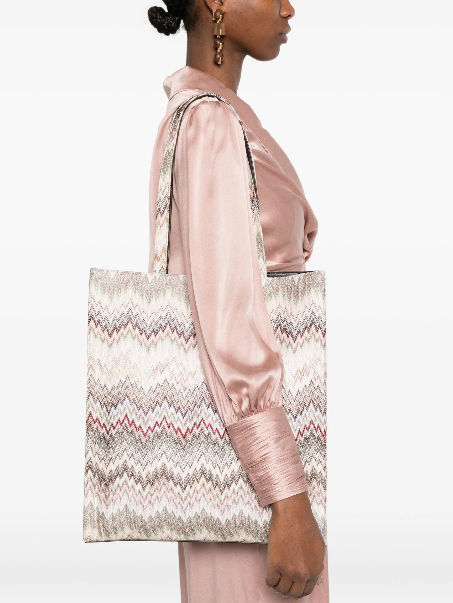 zigzag shoulder bag