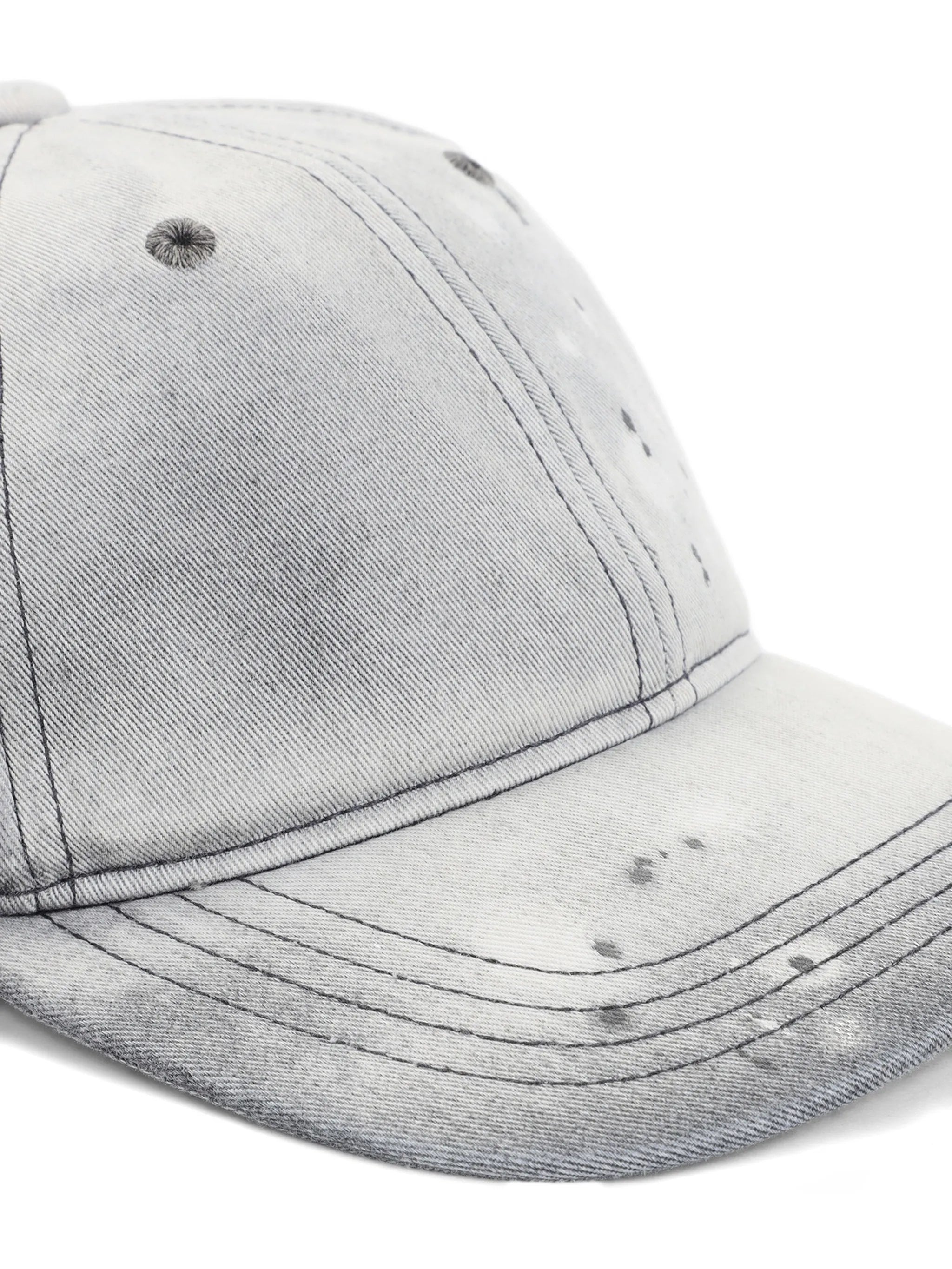 washed-effect cap