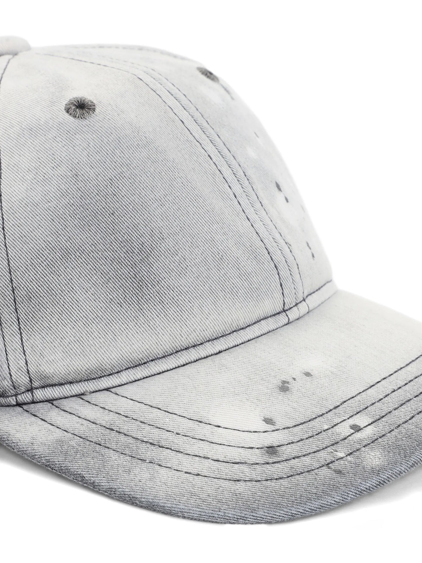 washed-effect cap