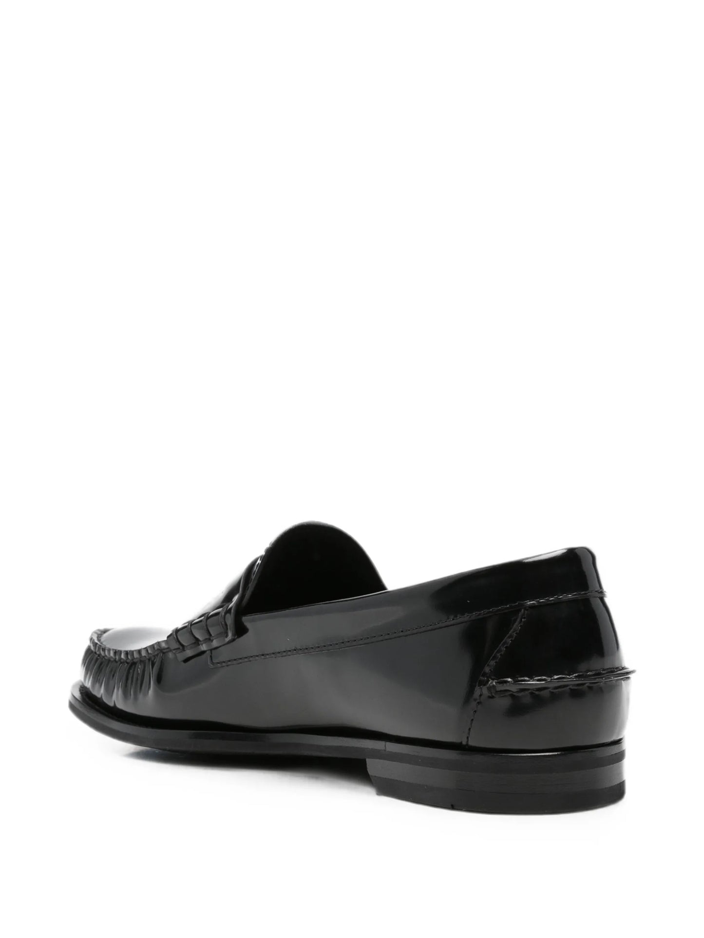 logo-debossed loafers