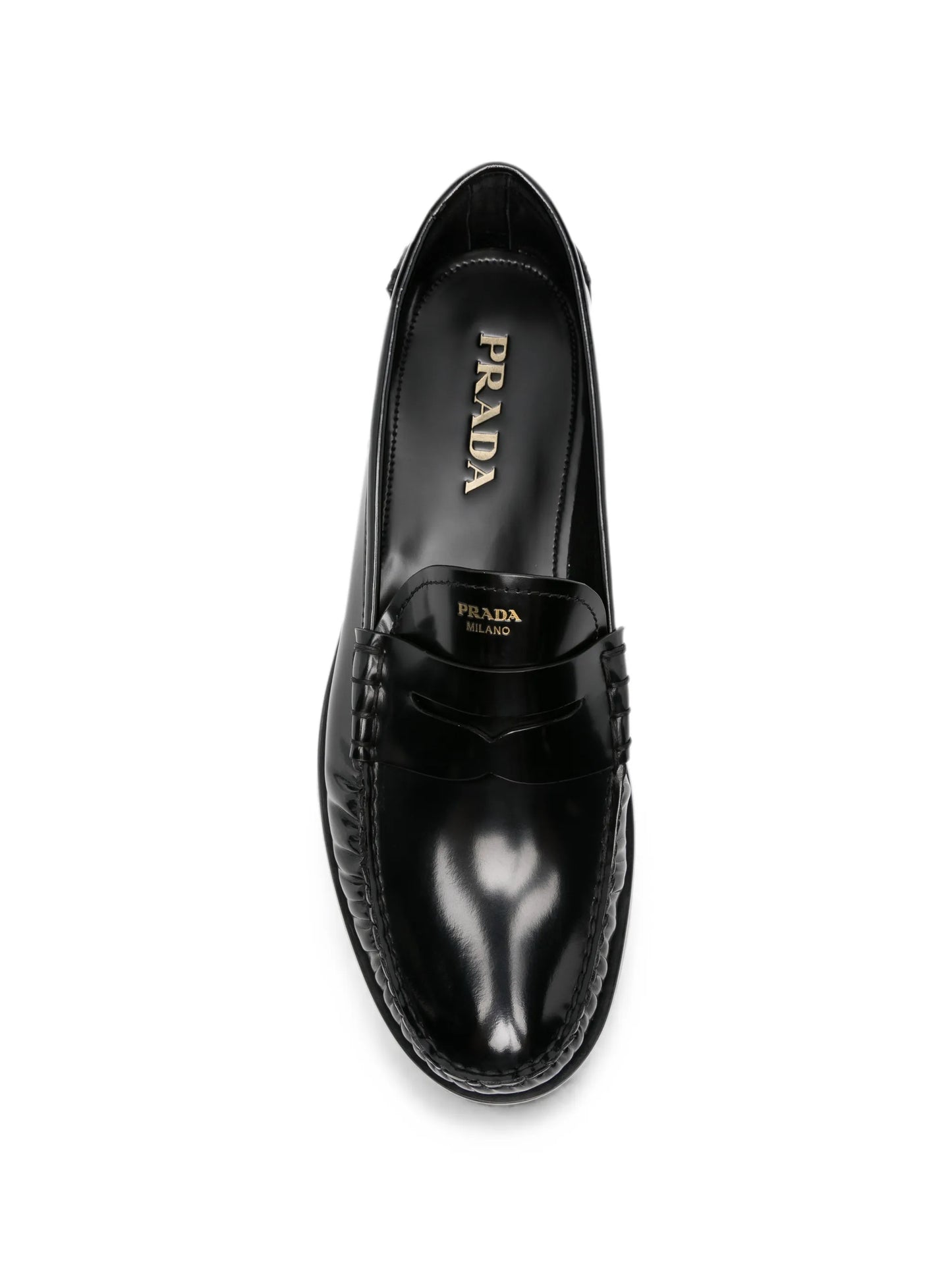 logo-debossed loafers