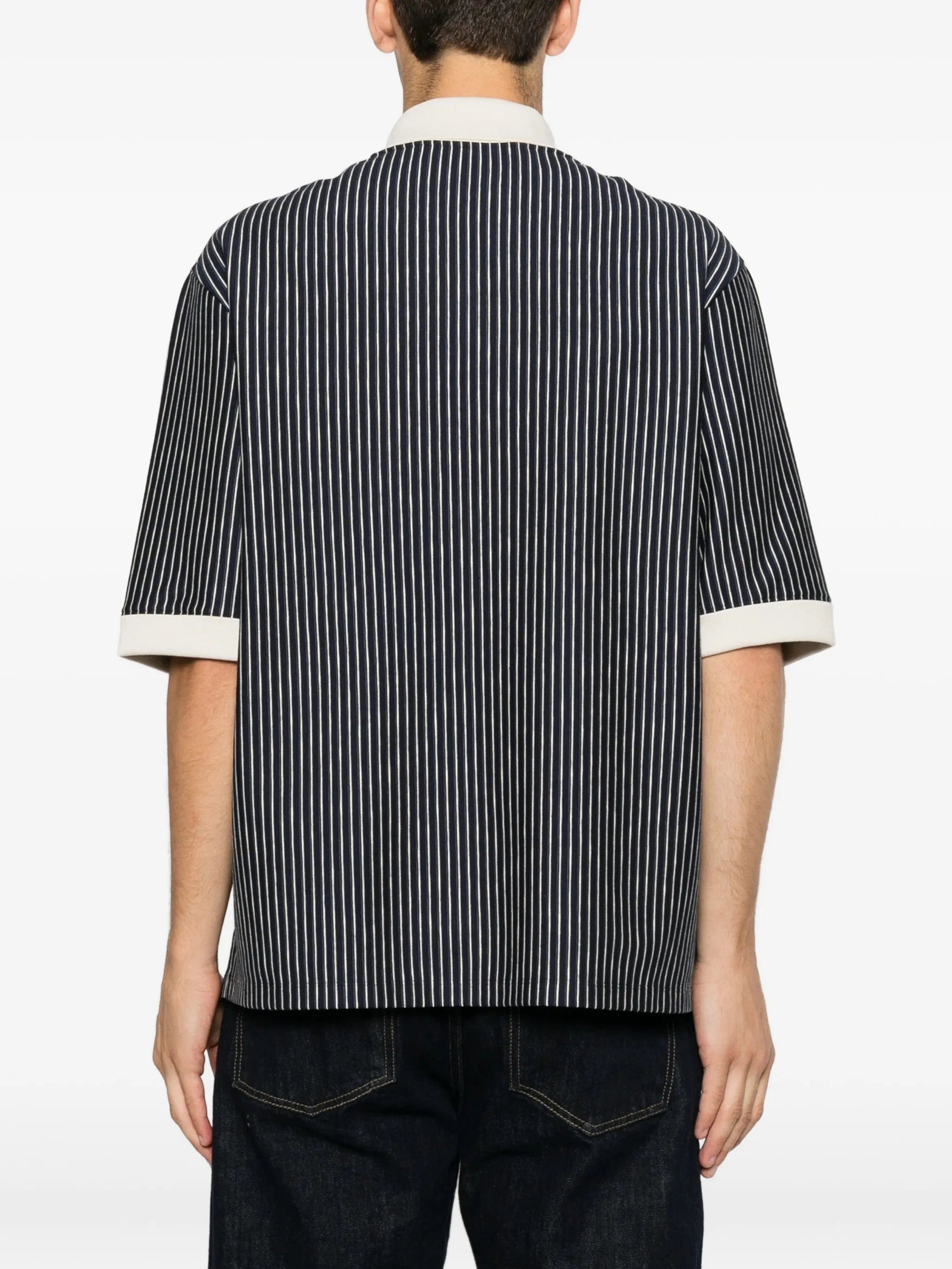 VLogo Signature striped-pattern polo shirt