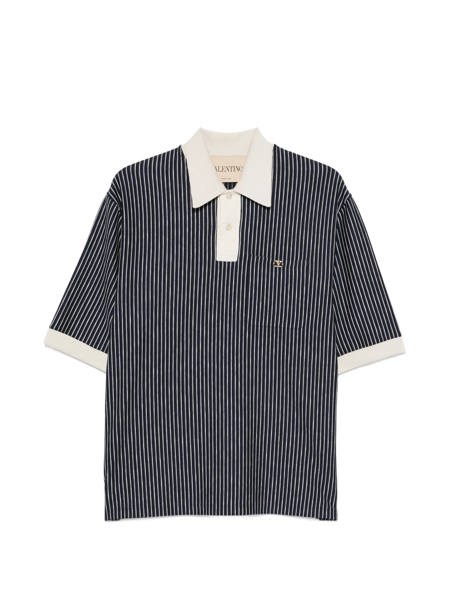 VLogo Signature striped-pattern polo shirt