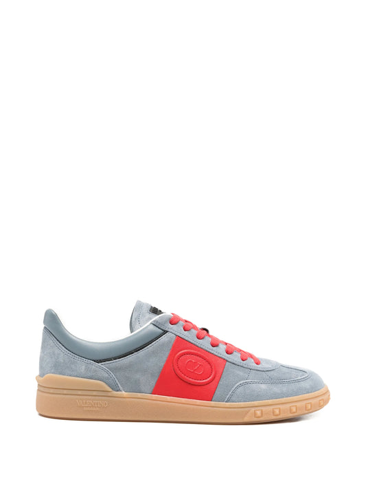 Upvillage low-top trainers in split leather and calfskin nappa leather