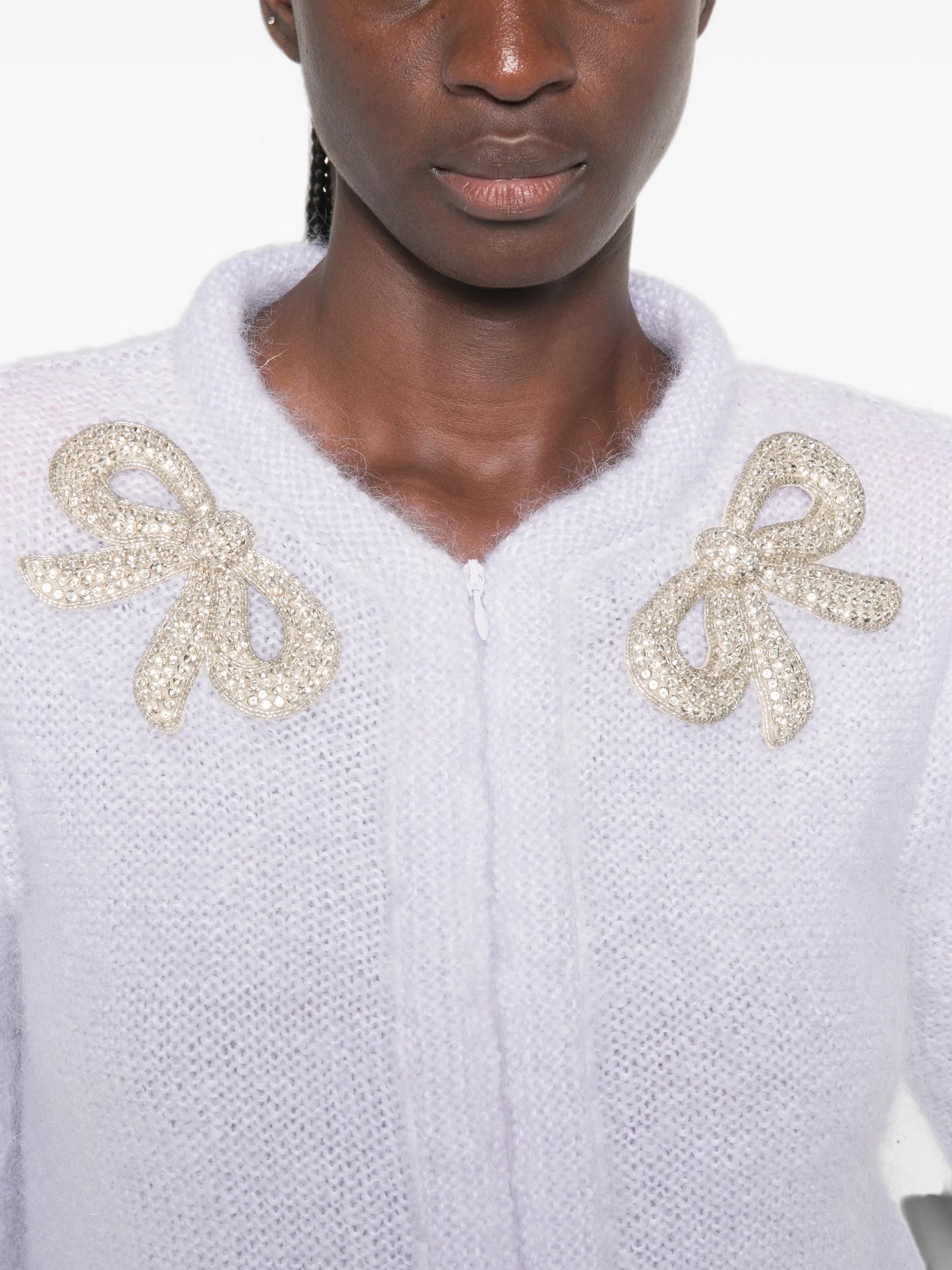 bow-embellished cardigan