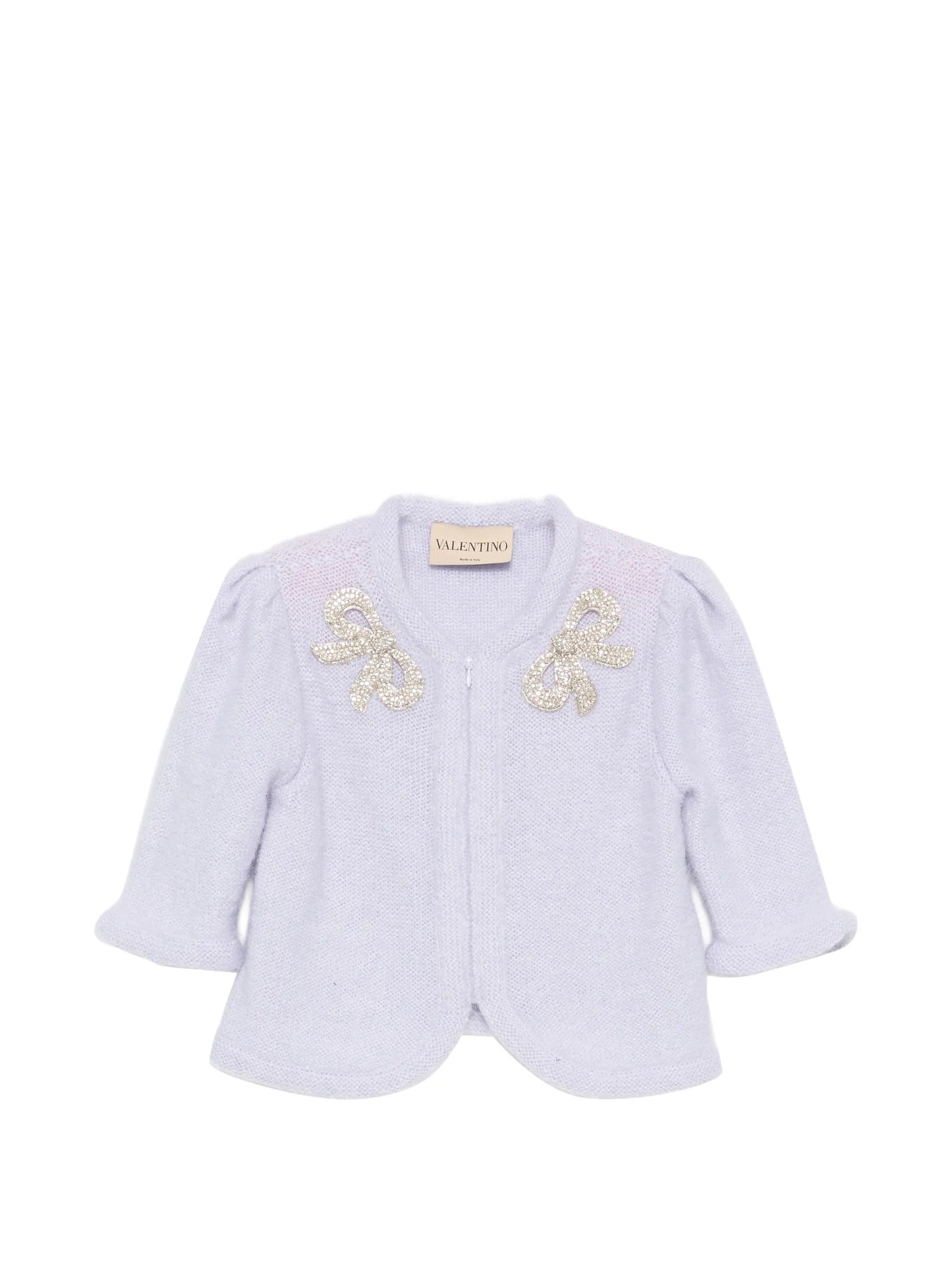 bow-embellished cardigan