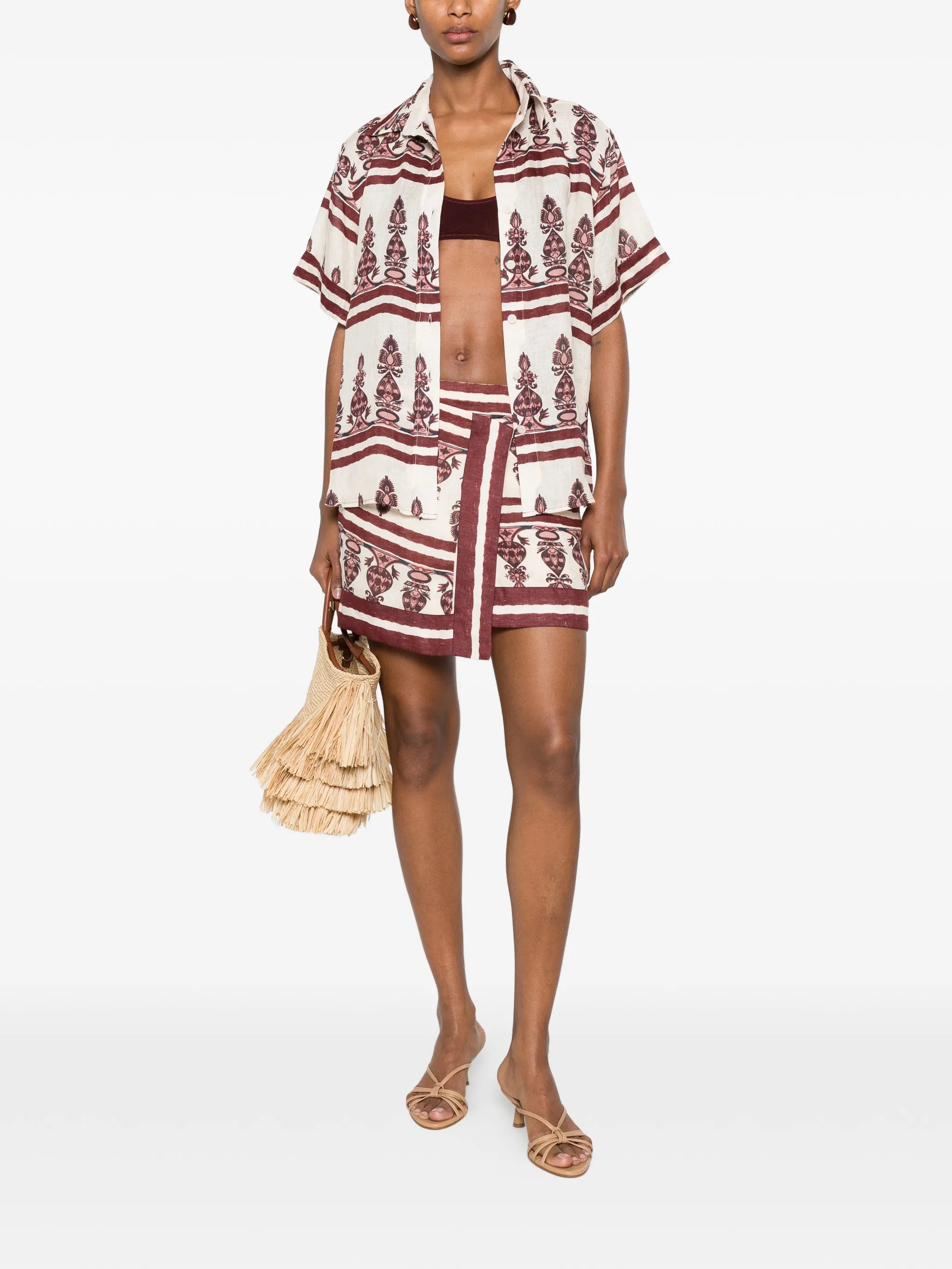 La Creciente printed shirt