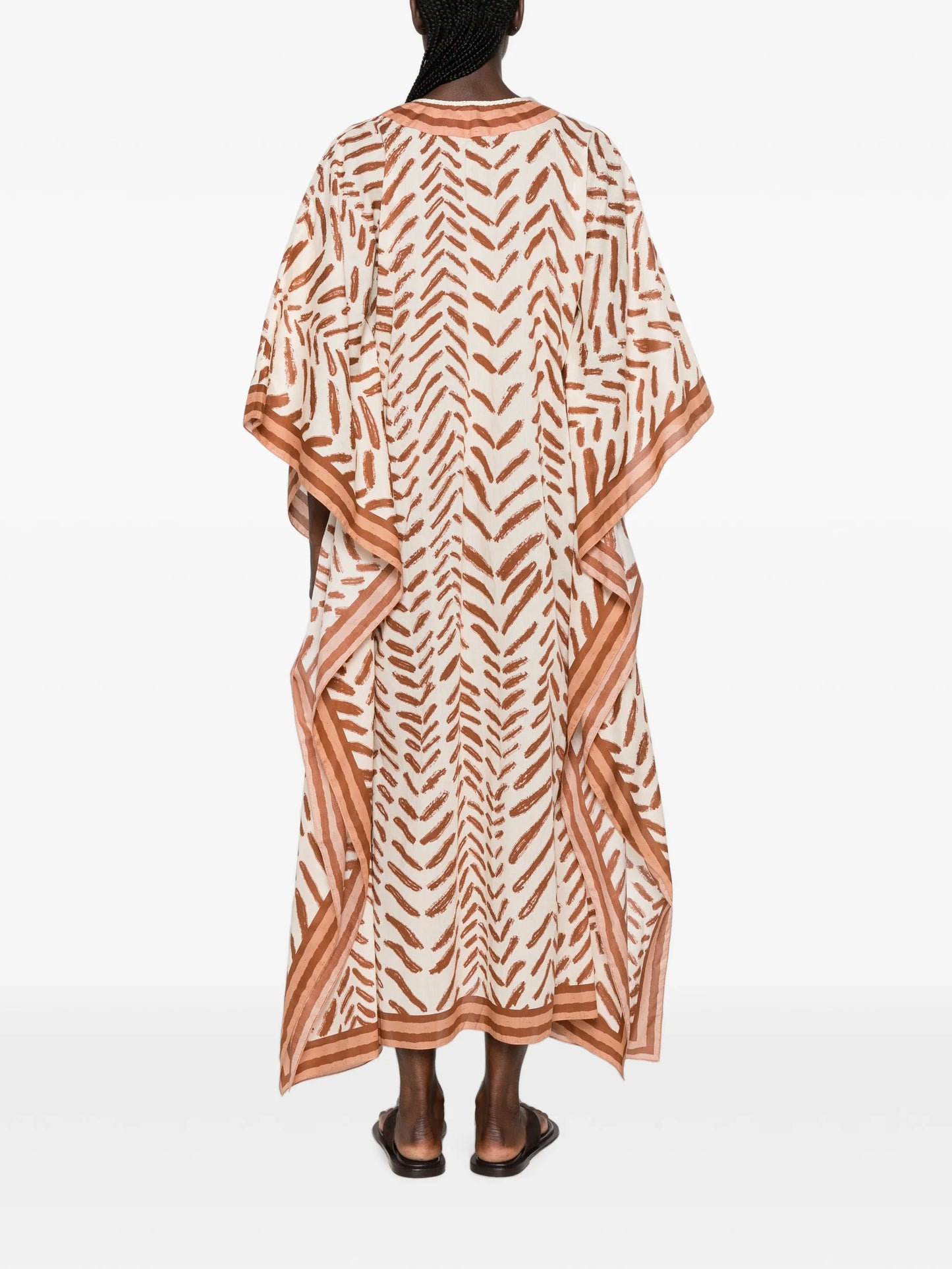tassel-detail midi dress