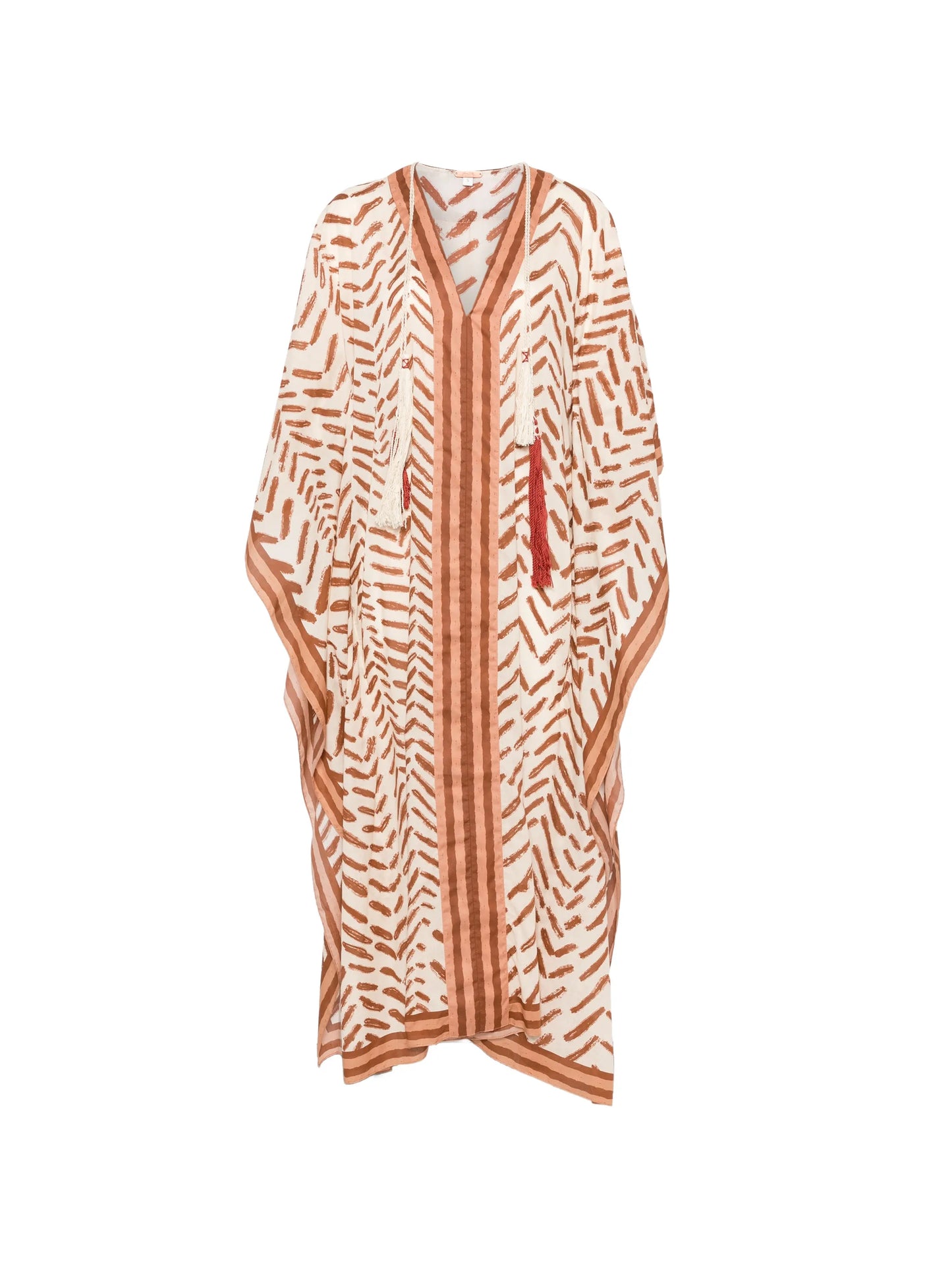 tassel-detail midi dress