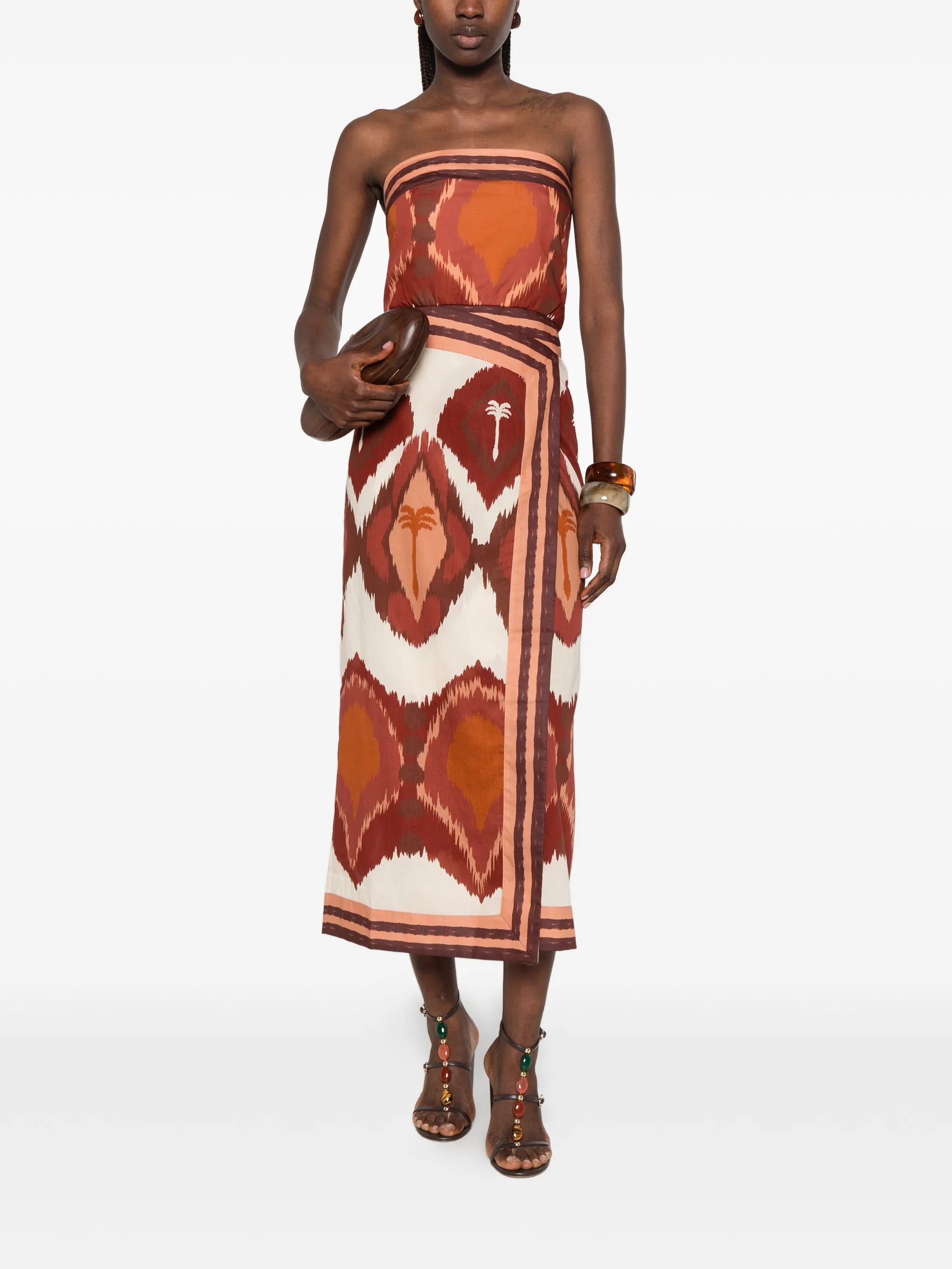 strapless midi dress