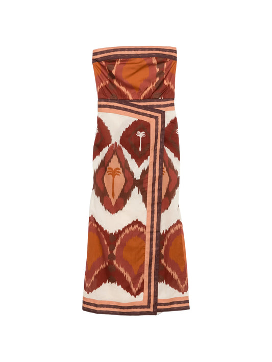 Anciente Peru strapless maxi dress