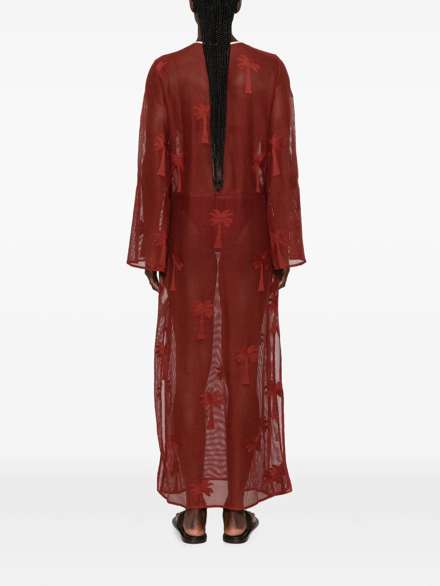 Palm Veil tunic dress